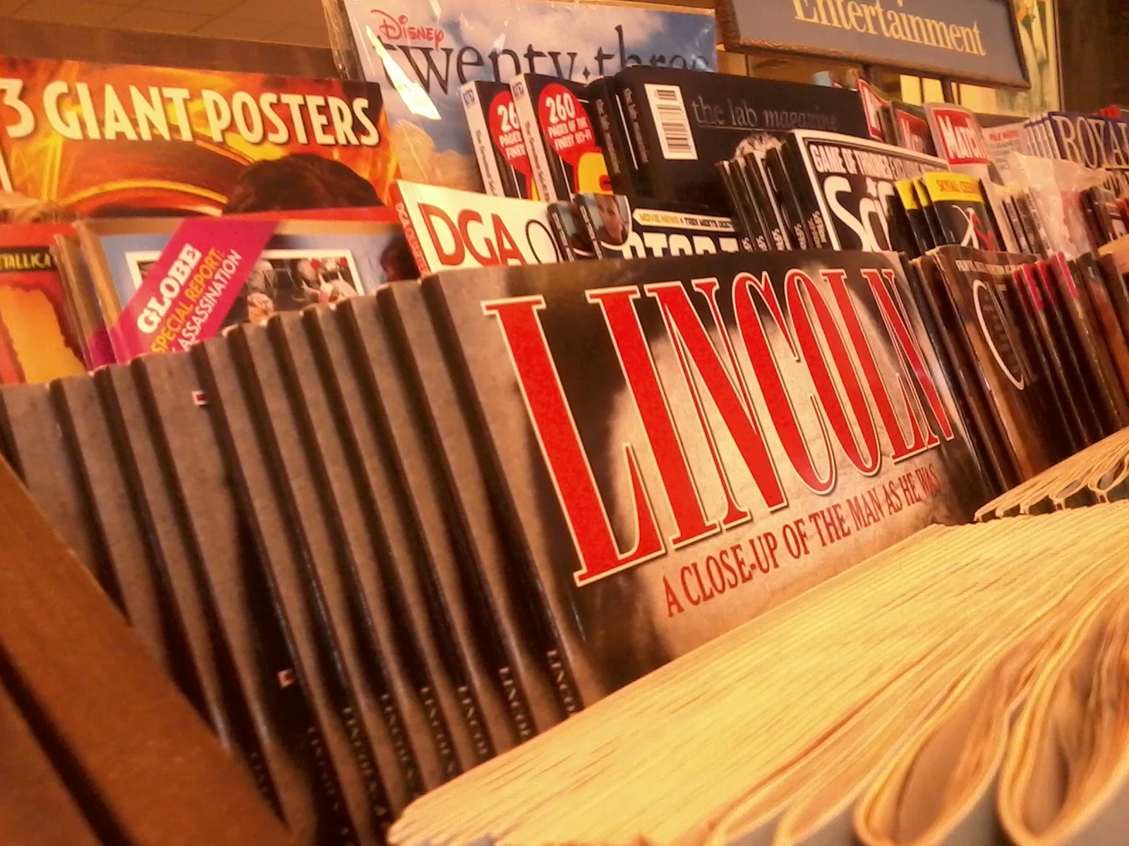 Lincoln on the shelf at B&N.