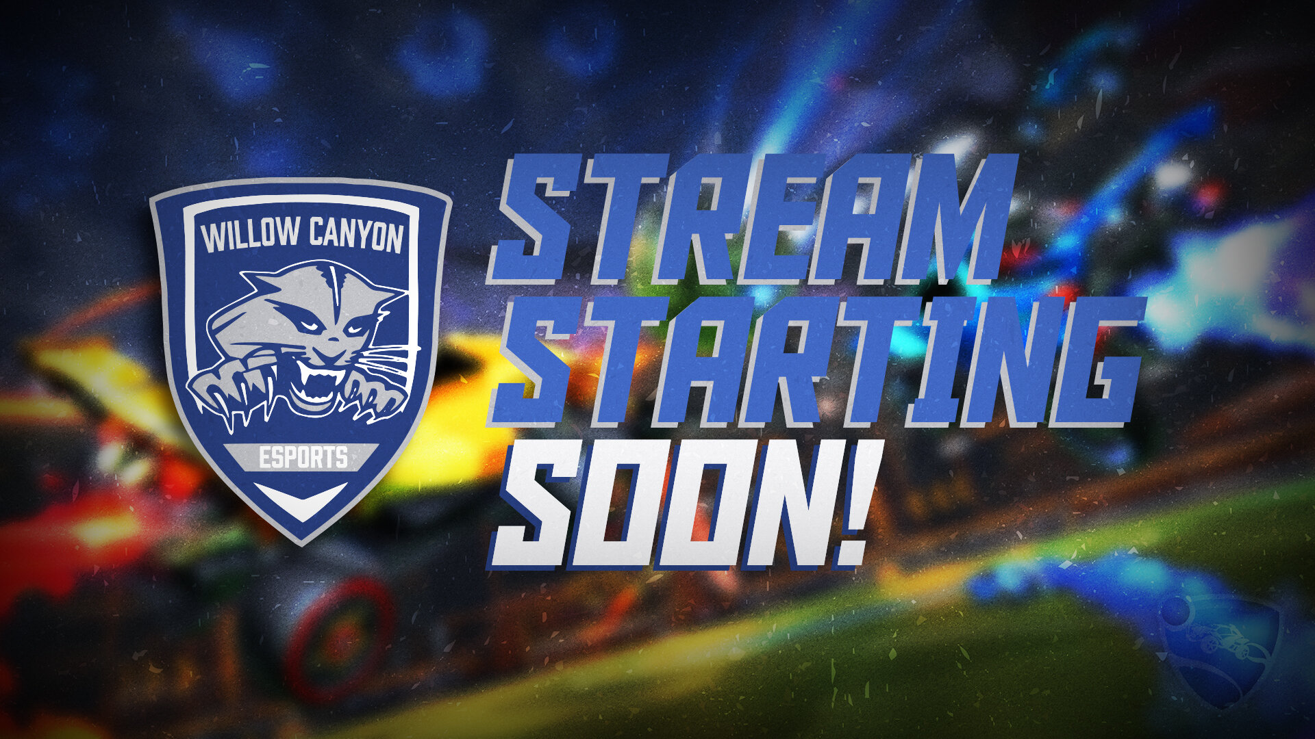 “Starting Soon” stream graphic for Rocket League.