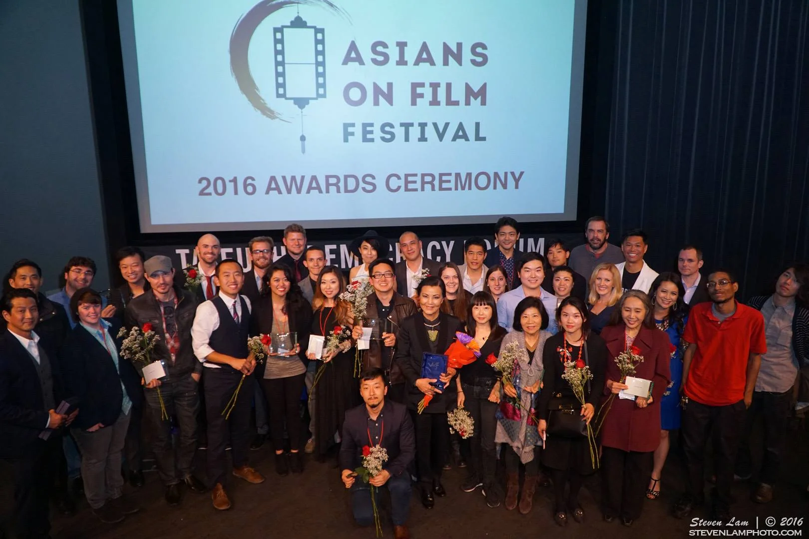 The winning filmmakers in the 2016 Asians on Film Festival