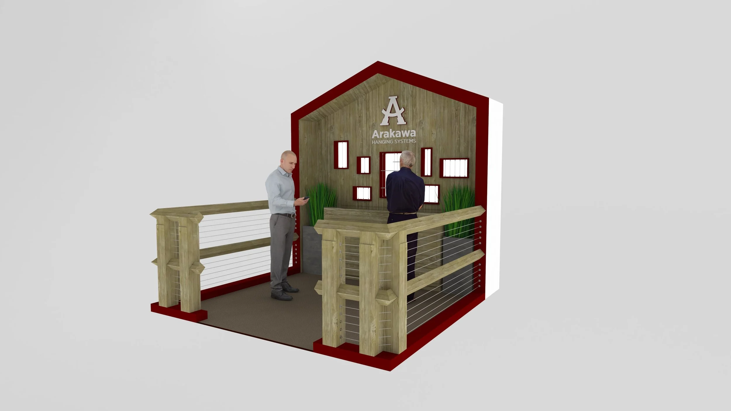 Red and wood house with figures.jpg