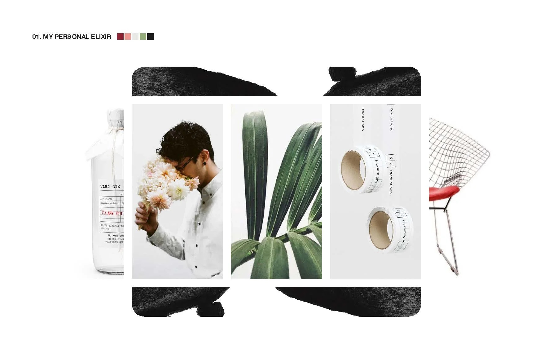 The class helped narrow down design options by selecting the first inspiration board pictured here, noting that the restraint shown by its ample white space added more to the ultra-premium appeal.