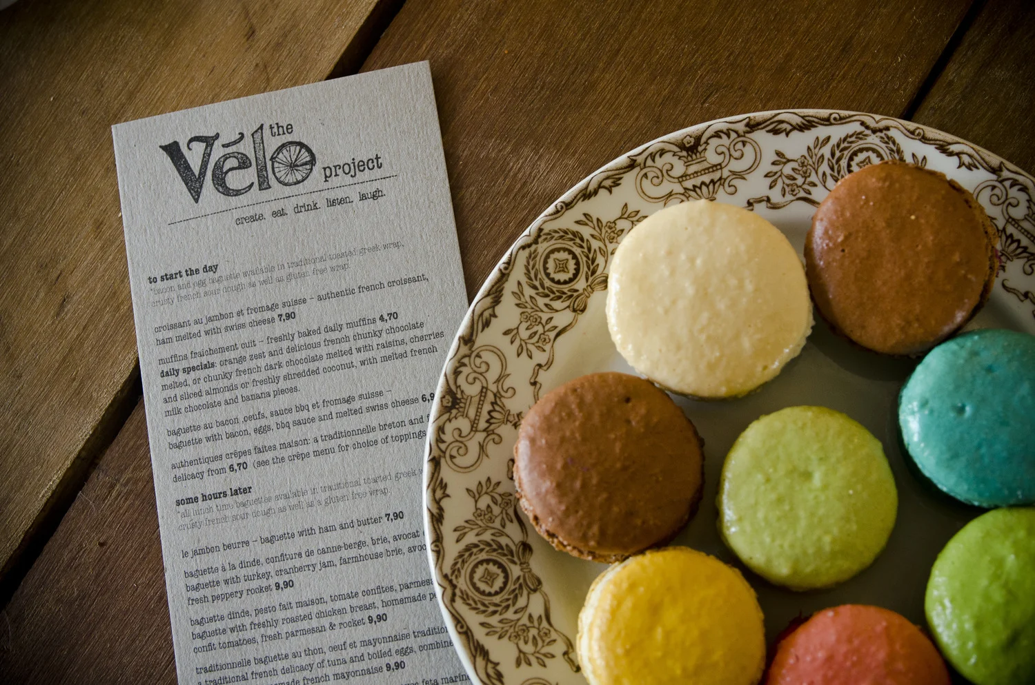 The Velo Project logo and cafe concept creation