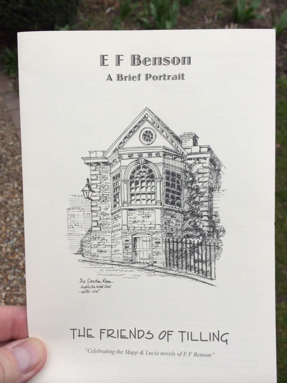 Our booklet - free to visitors to Lamb House and, of course, our members