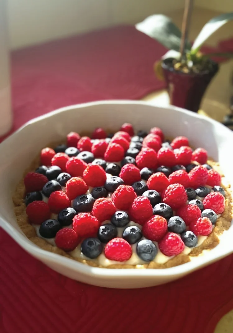 Lemon Custard and Fresh Berries