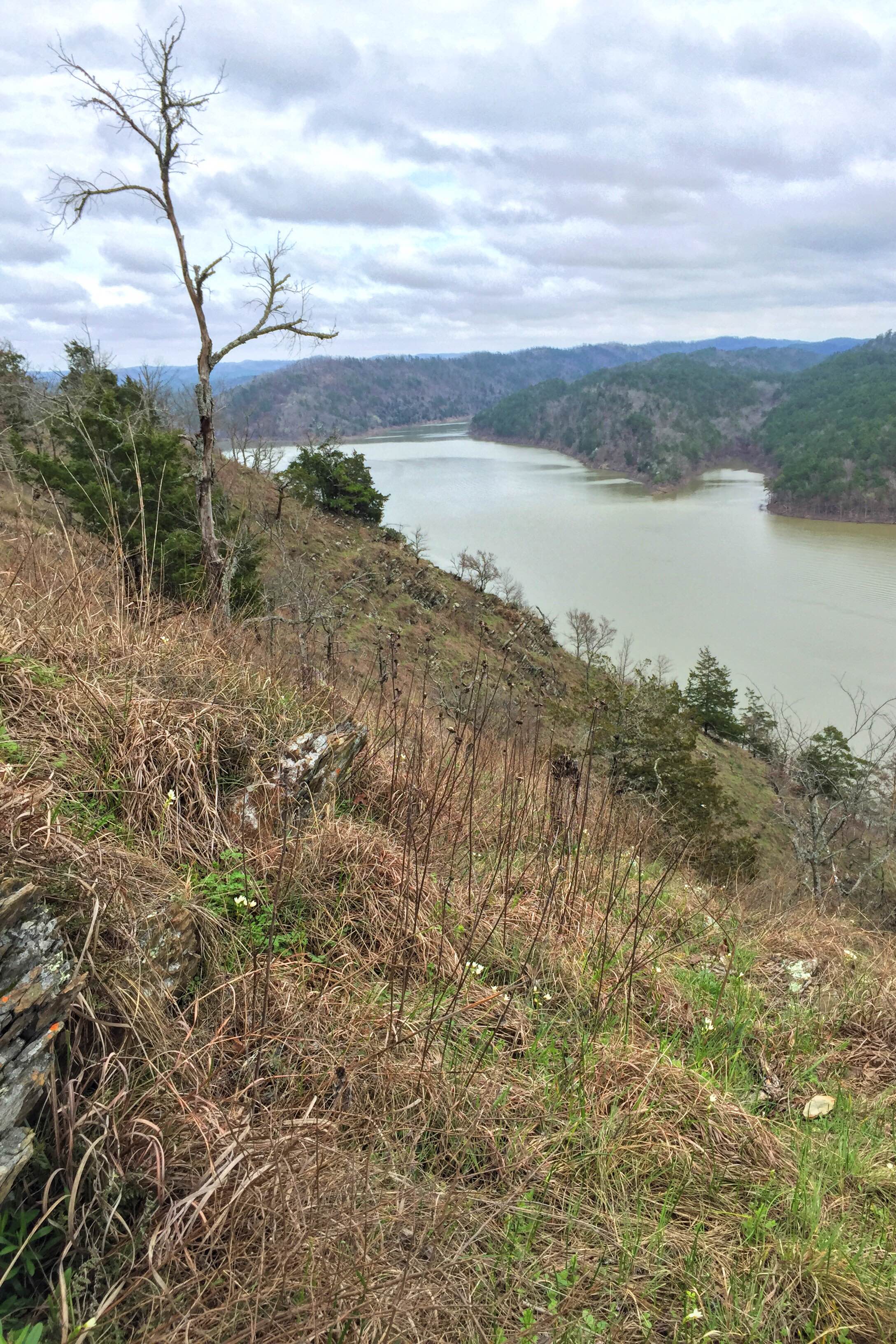 Broken Bow Lake between the slopes of the Ouachita Mountains