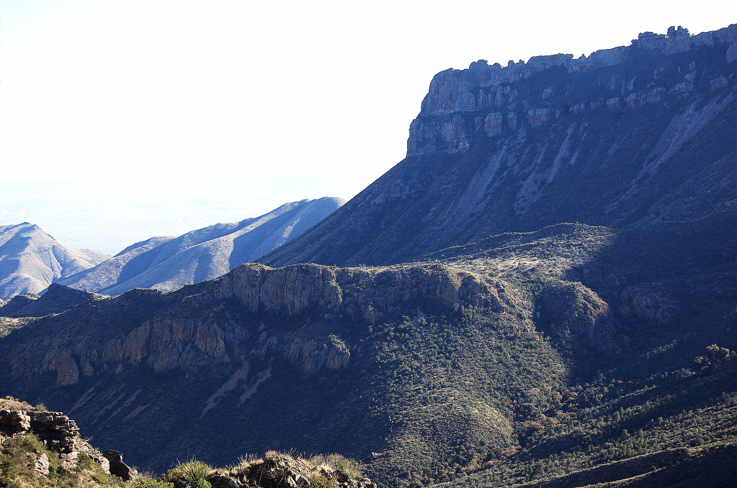 Northeast Rim above Juniper Canyon, Chisos Mountains