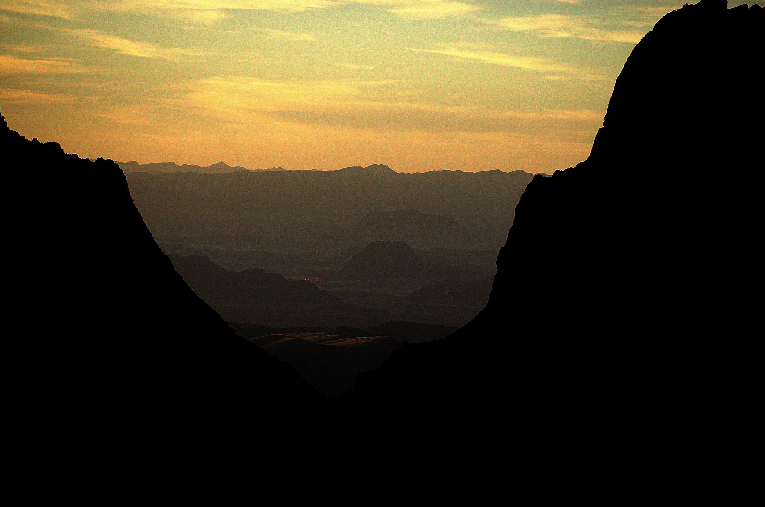 And the sun sets