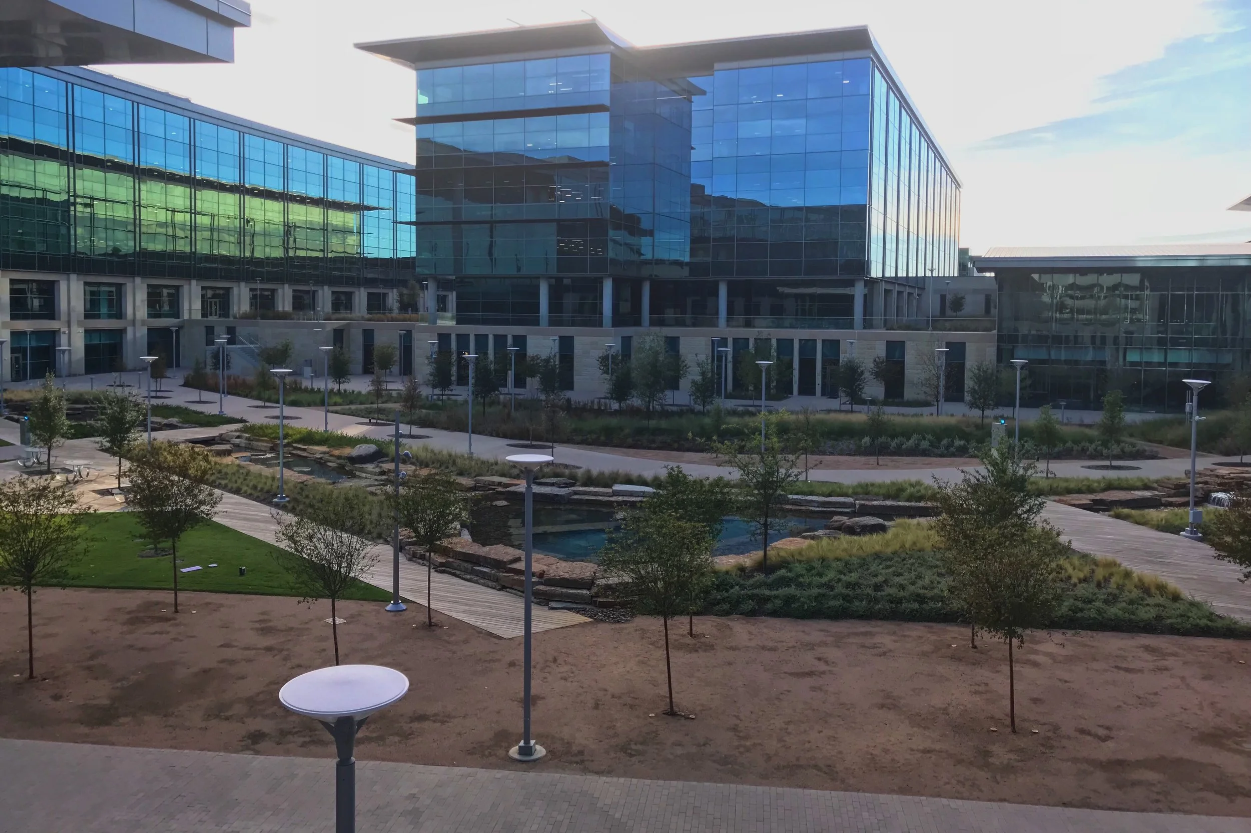 Courtyard view from the east.