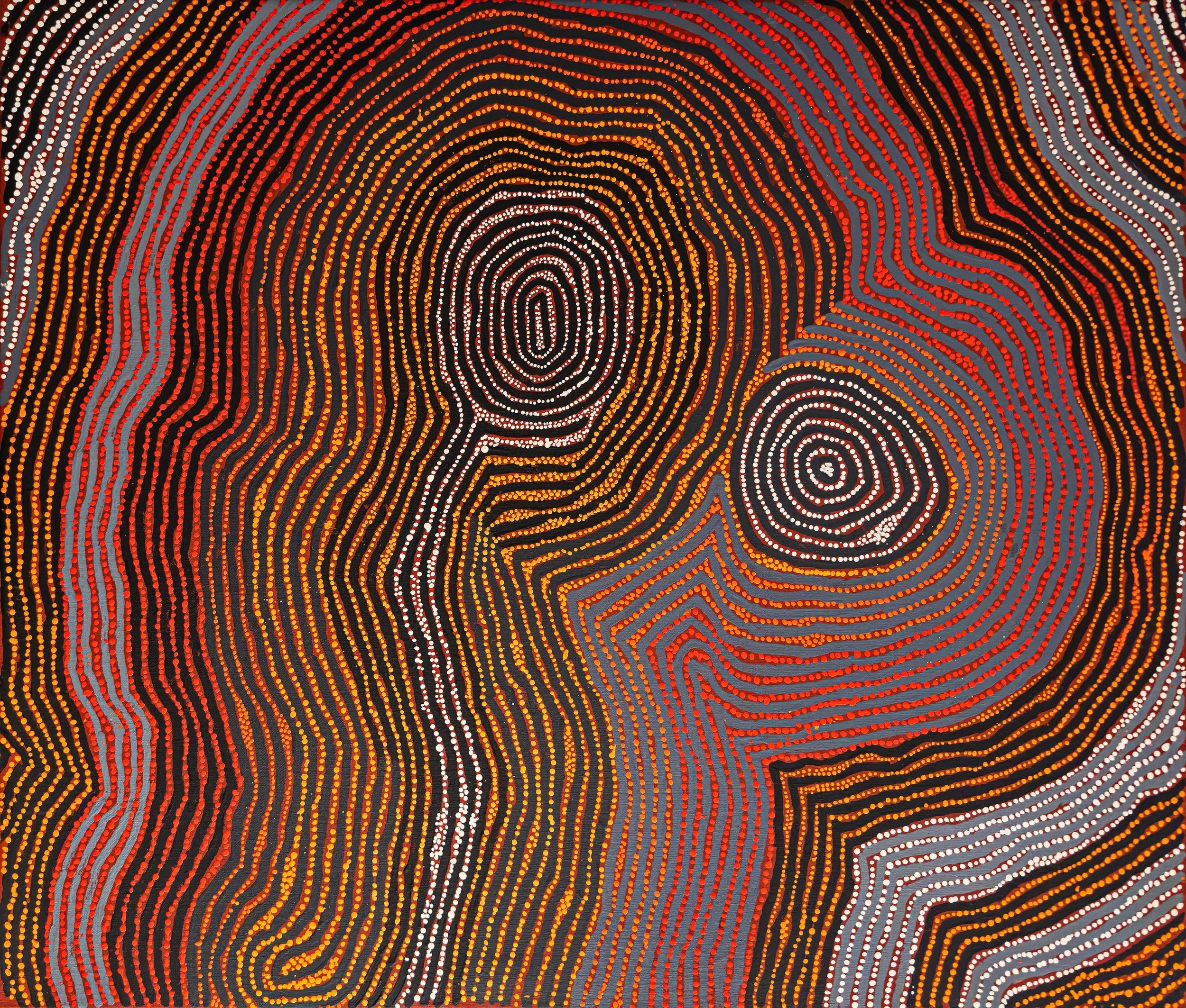 Charlie Tjapangati - Pirrinya - Tingari sacred story - CT1810097 - 107 x 91 cm