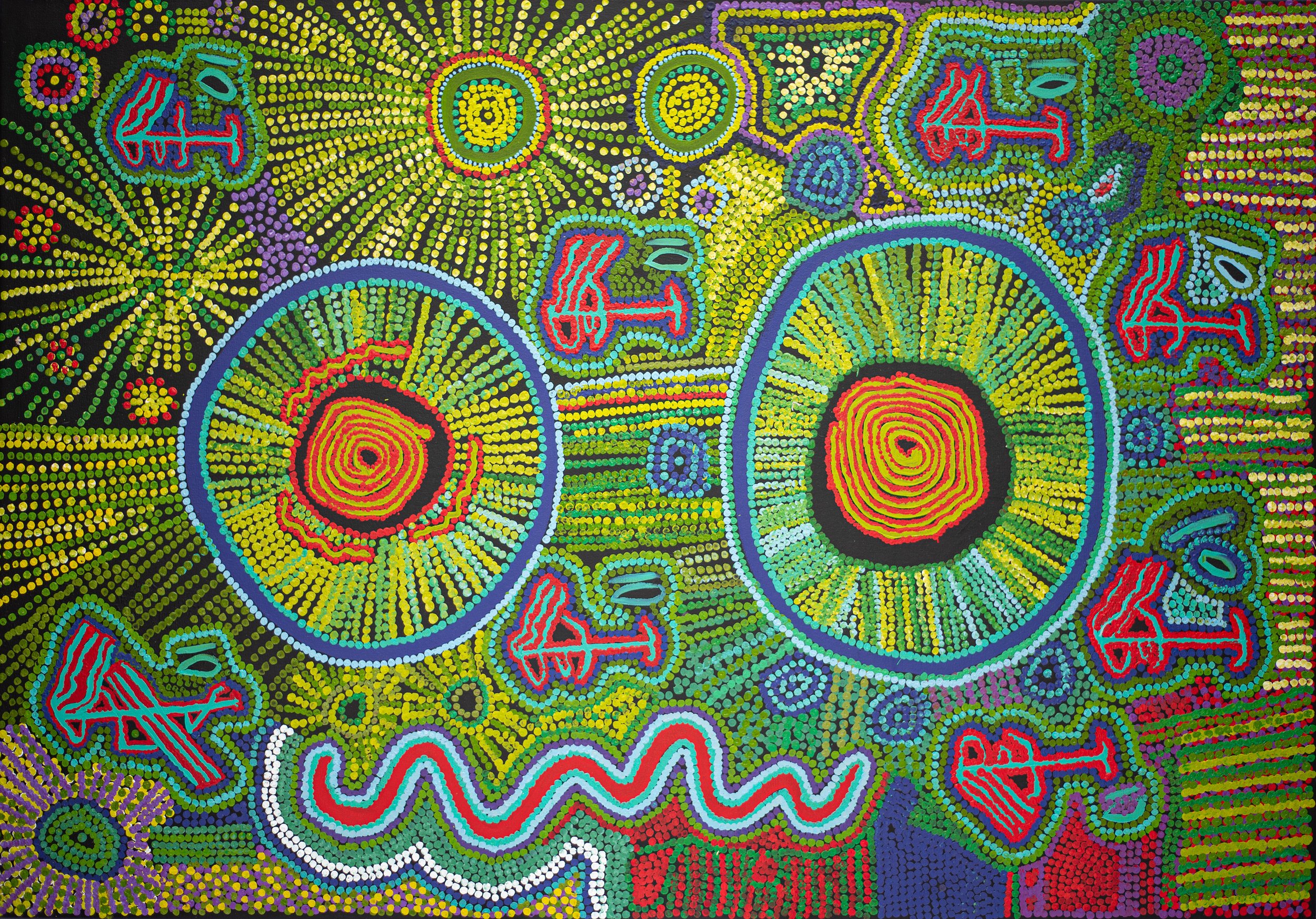 Michael Hogan - Ngayuku Walytjaku Ngura - 200 x 137 cm - 25-355