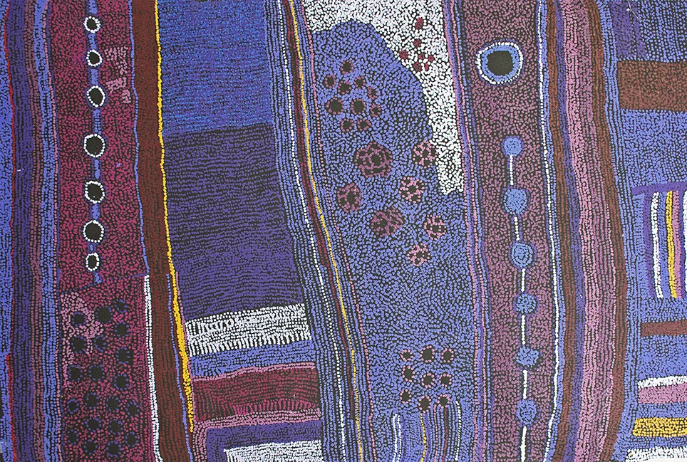 Maringka Baker - Minyma Kutjara Tjukurpa - 152 x 101 cm (sold)
