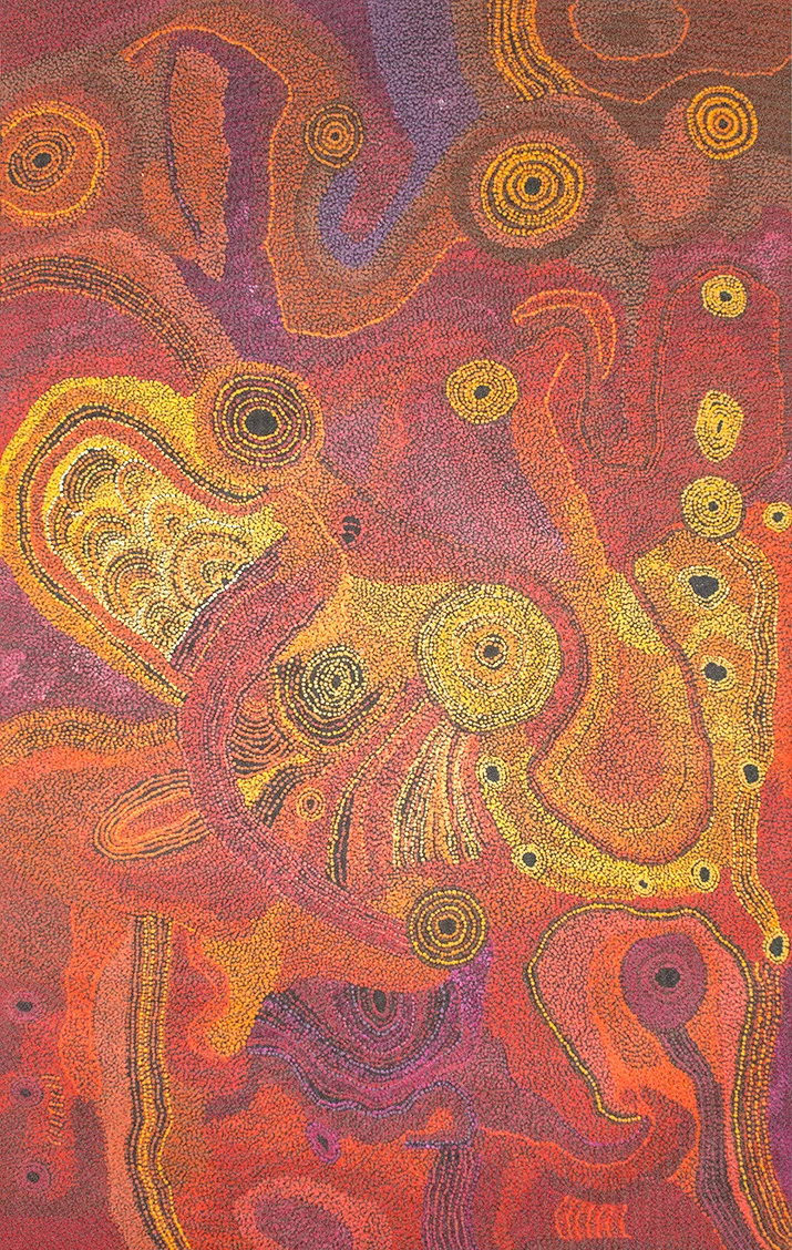 Tjungkara Ken - Seven sister dreaming - 198 x 121 (sold)