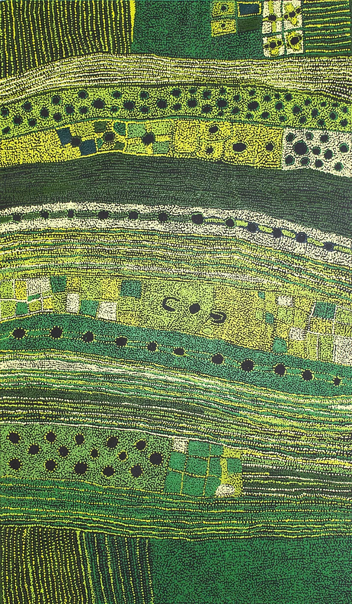 Maringka Baker - Minyma Kutjara Tjukurpa - 200 x 118 cm (sold)