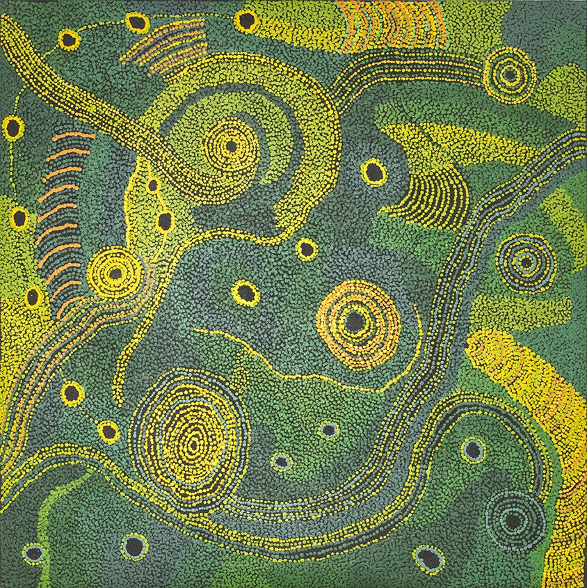 Tjungkara Ken - Seven Sisters dreaming - 100x100 cm (sold)