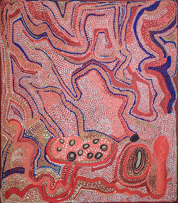 Robin Kankapankatja - Walalkaranya - At Walalkara Homeland - 101 x 101 cm