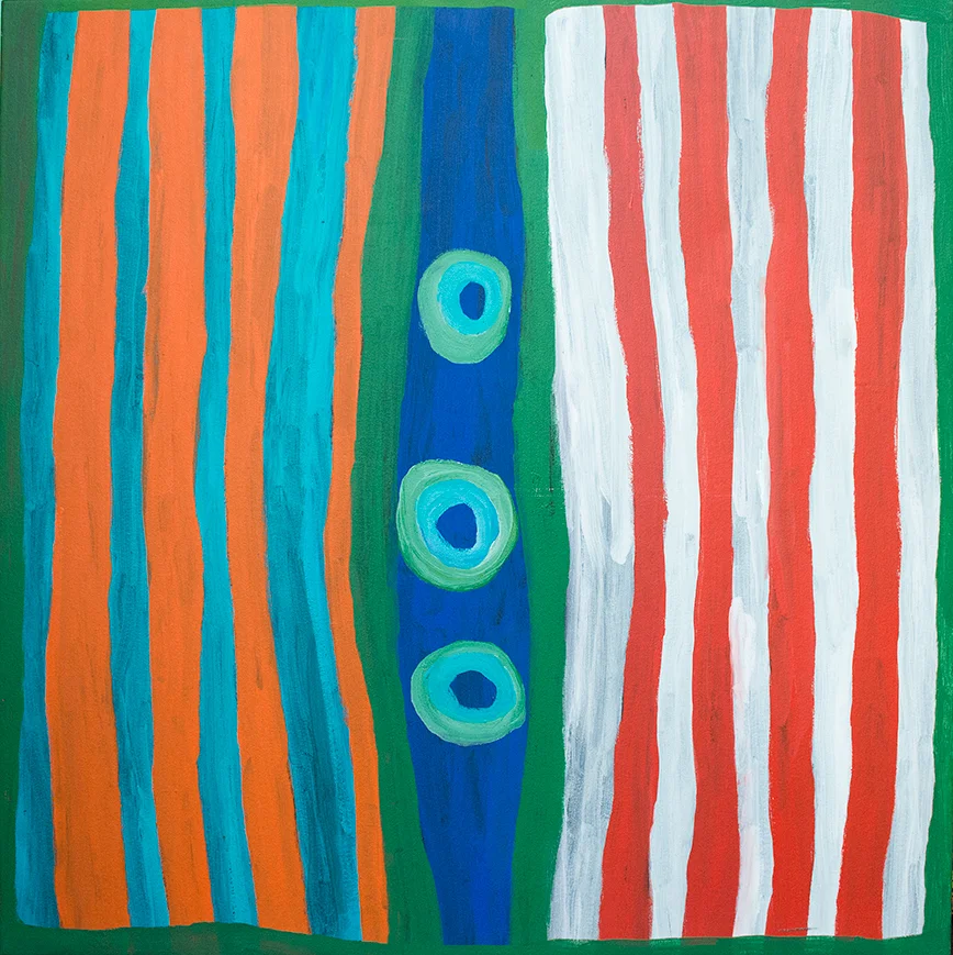 Dolly Snell - Kurtal water - 119 x 119 cm (not available)