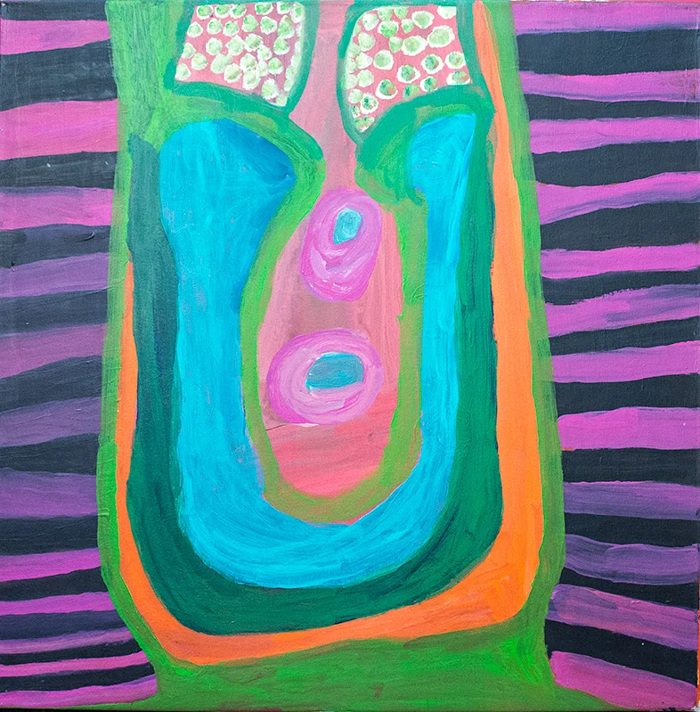 Jukuja Dolly Snell - Kurtal - 90 x 90 cm (sold)