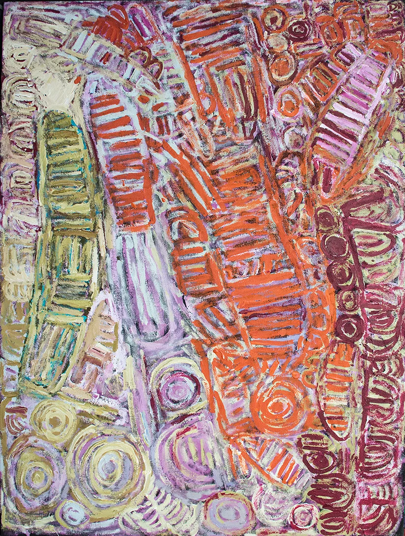 Sonia Kurarra - MARTUWARRA - 120 x 90 cm (sold) 90/12