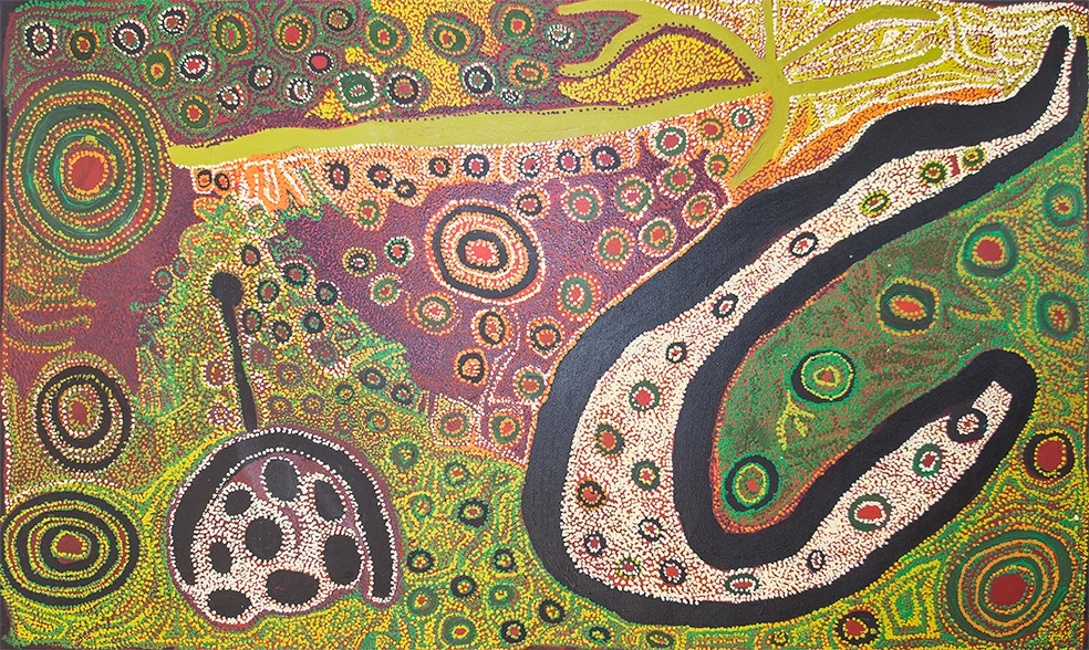 Iyawi Wilkilyiri - Pukara - 200 x 120 cm (sold)