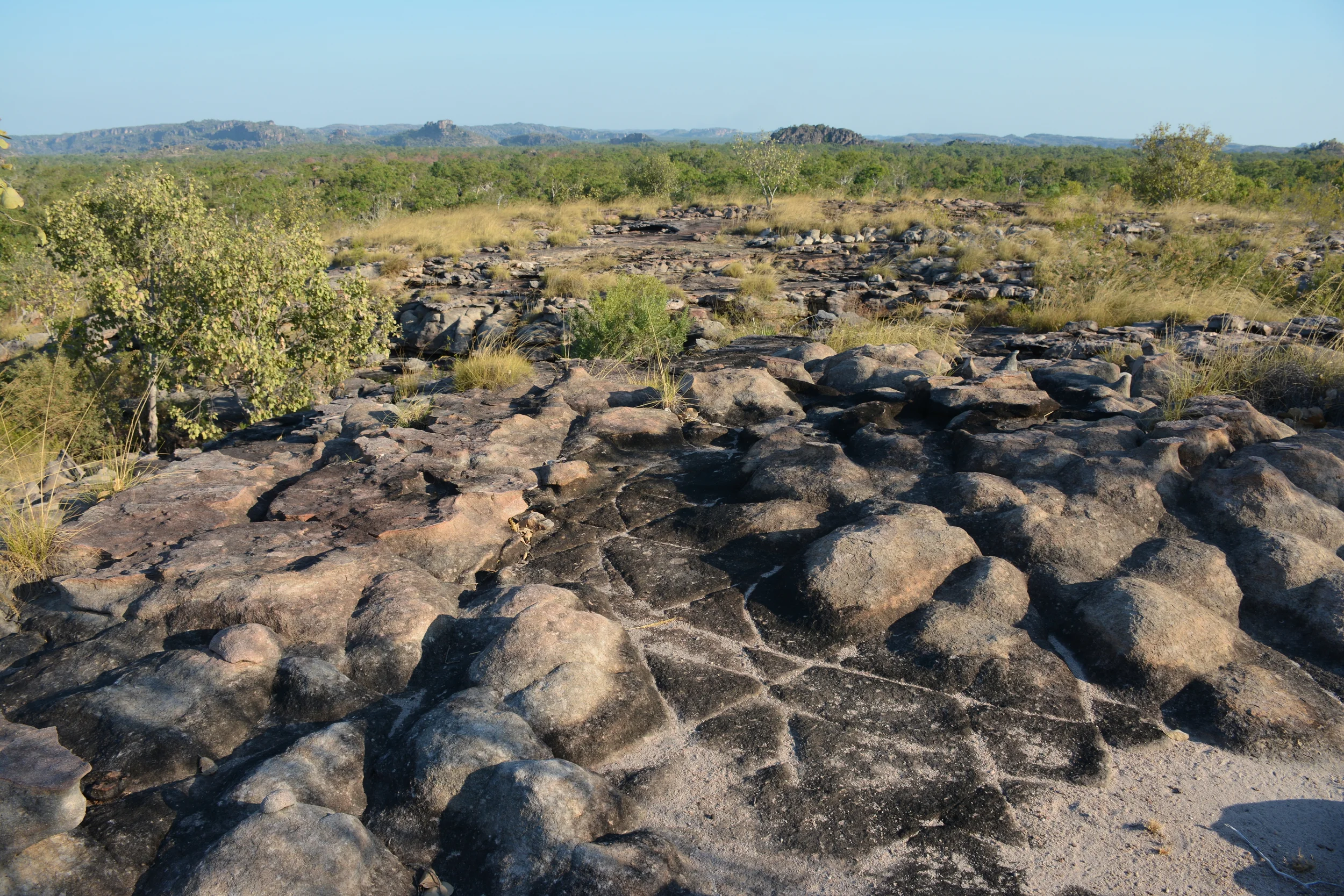 Vue du parc du Kakadu et signes