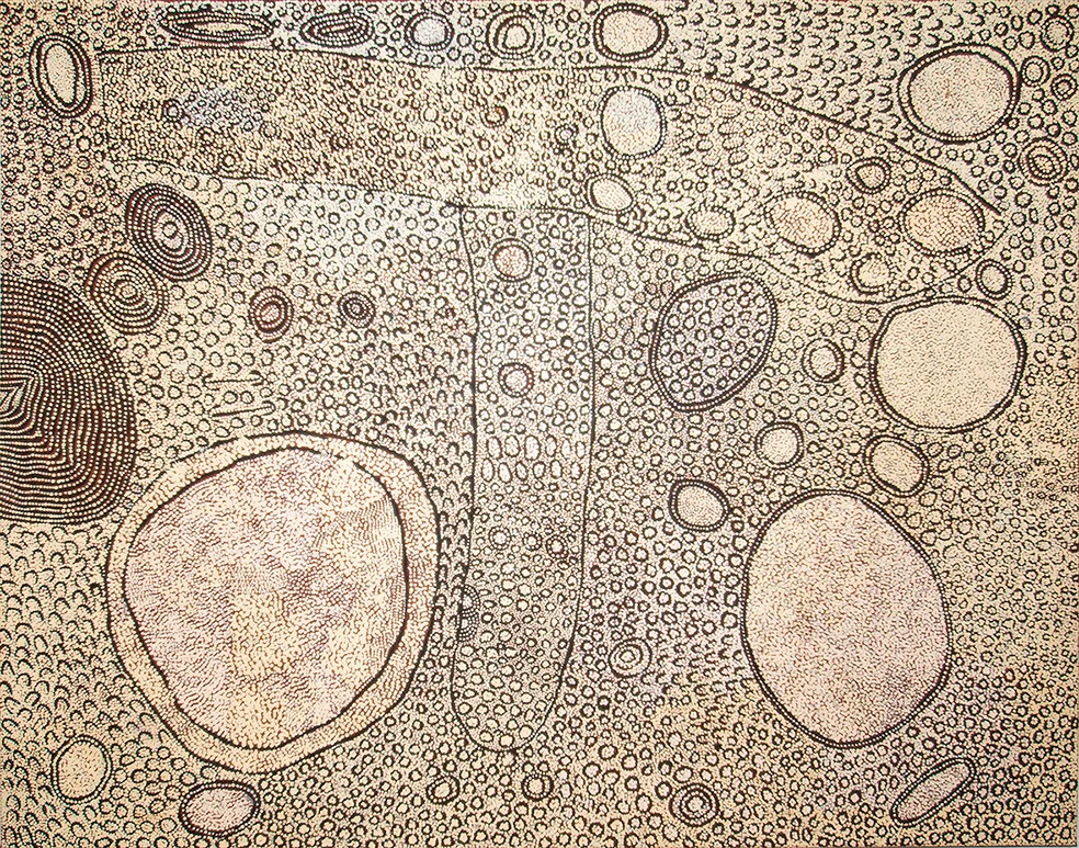 Yinarupa Nangala - Rockhole of Mukula - 153 x 122 cm