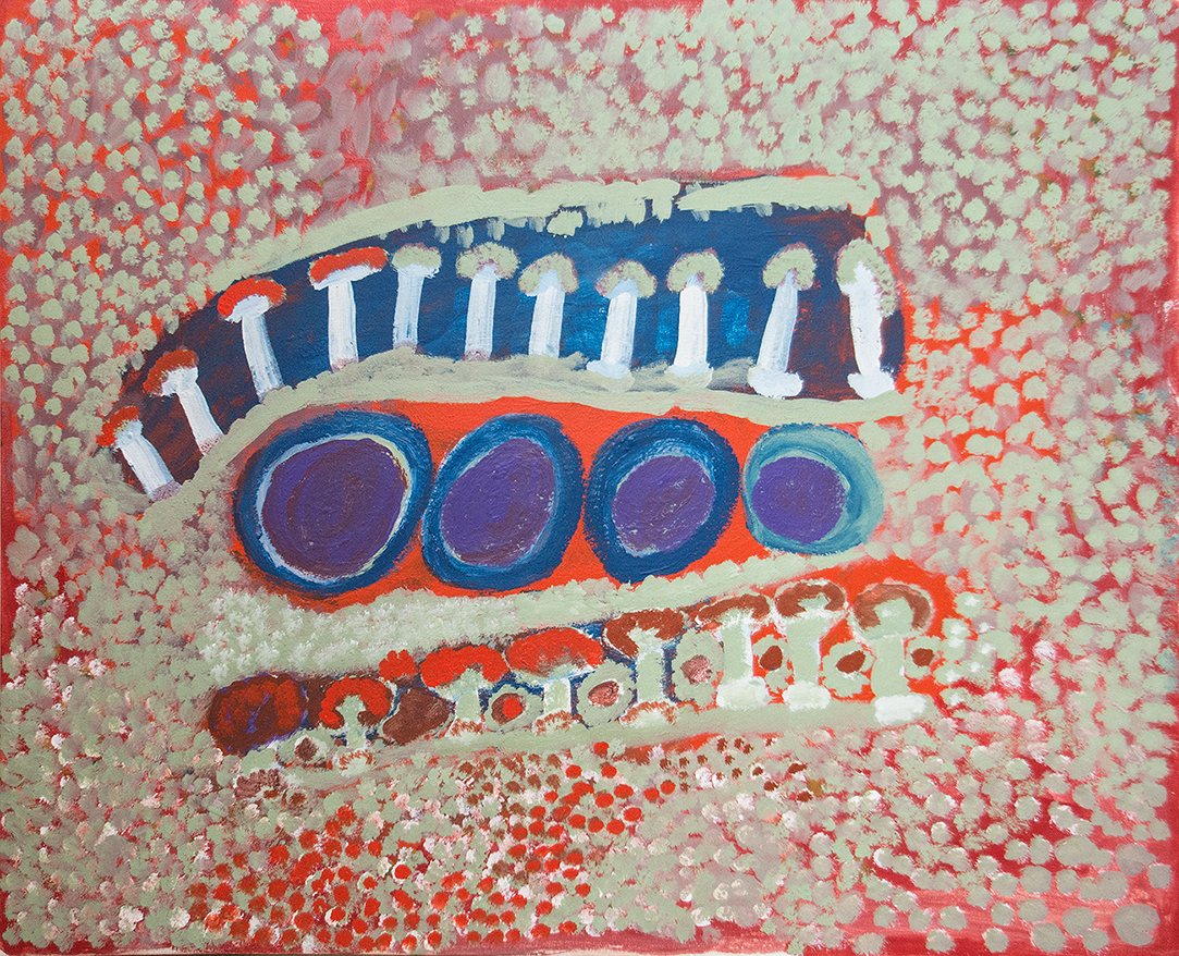 Sacred territory - Rosie King Tarku - 100x80 cm (sold)