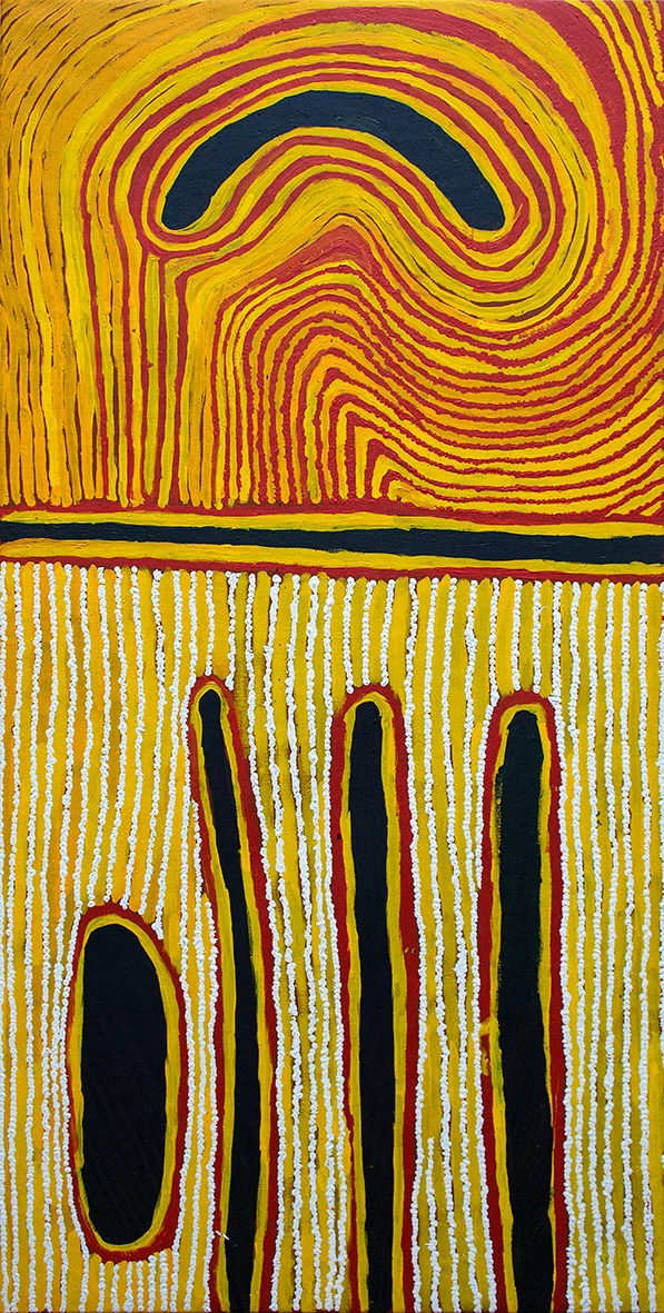 Mulupuku - Bai Bai Napangardi - 150 x 75 cm (sold)