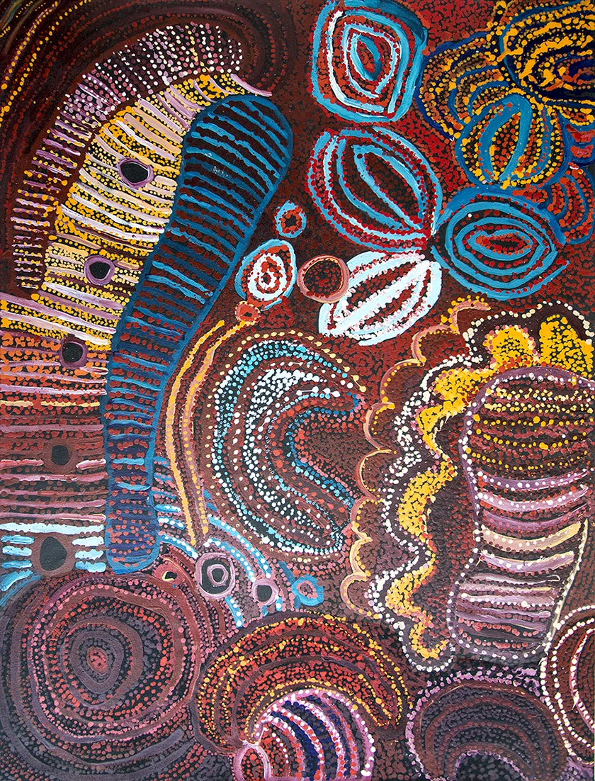 Ruth Fatt - Kuru Ala 2016 - Dreaming Time stories - 120 x 90 cm