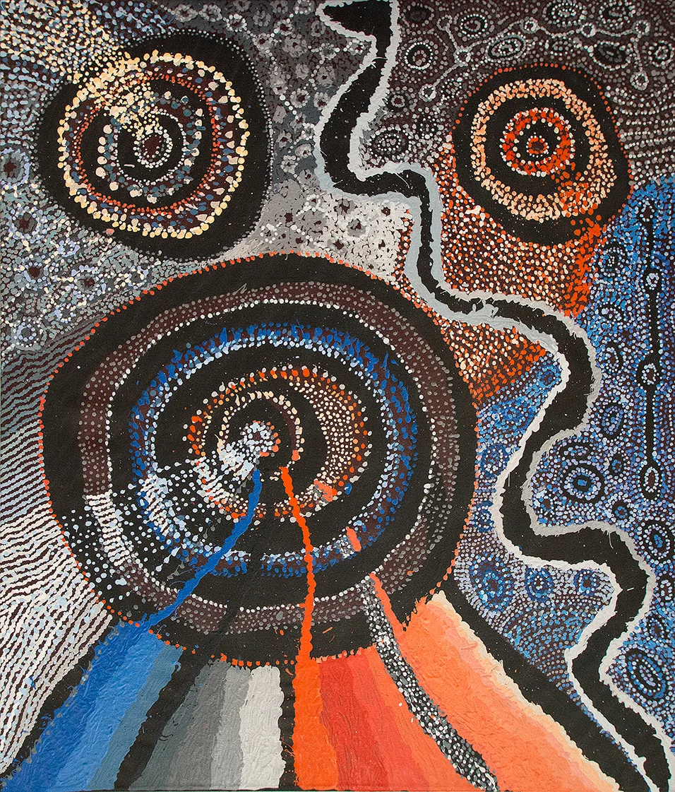 Watarru collaborative - Ilpili 2016 - 120 x 100 cm (sold)