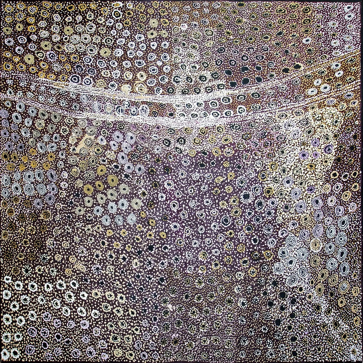 Mona Mitakiki Shepherd - Kapi Tjukula tjuta - many rock holes (sold)