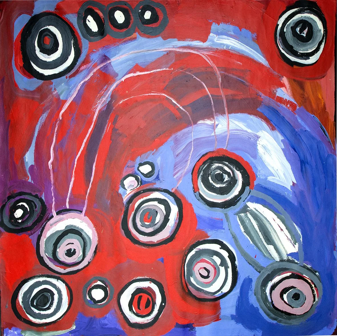 Barbara Moore - Ngayuku ngura - My Country - 198 x 197 cm (sold)