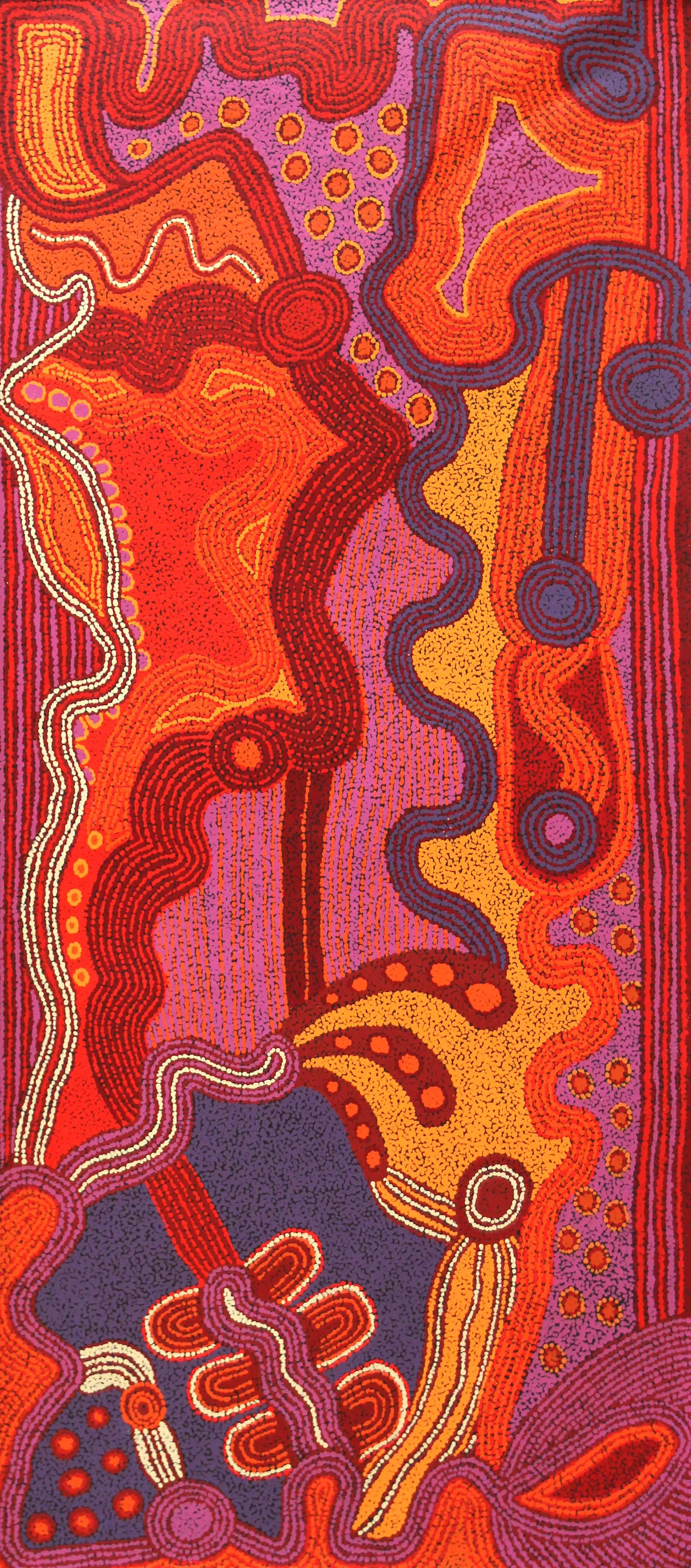 Unurupa Kulyuru - Minyma kutjara (Near Ernabella) - 150 x 69 cm (sold)