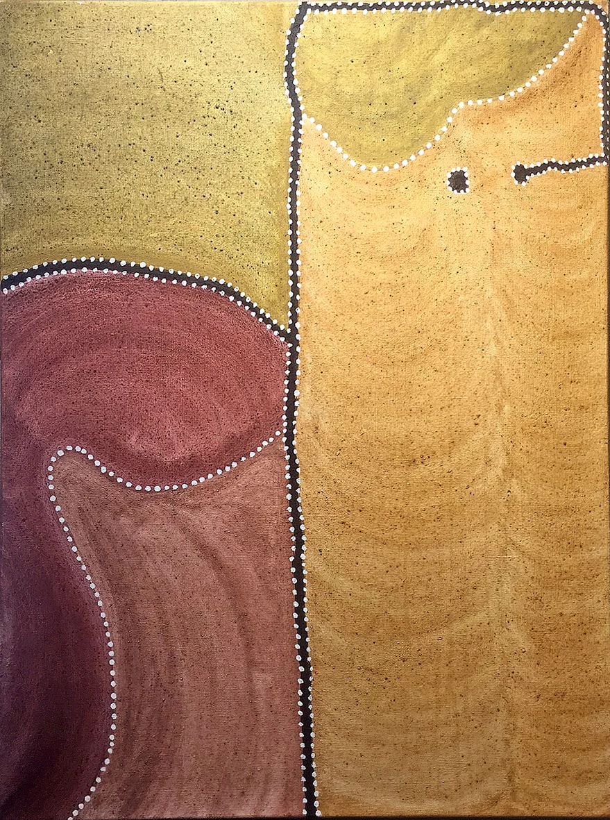 Charlene Carrington - Nyawana skin name ancestral country - 80x60 cm (sold)