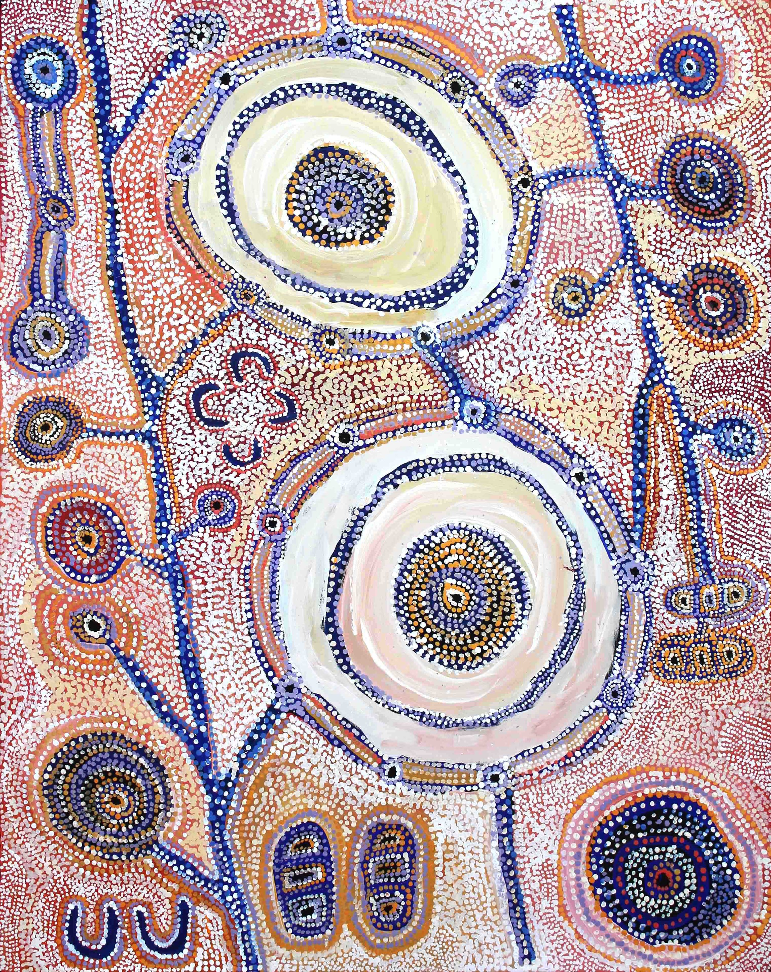 Tuppy Ngintja Goodwin  - Antara Tjukurpa - 152x122cm