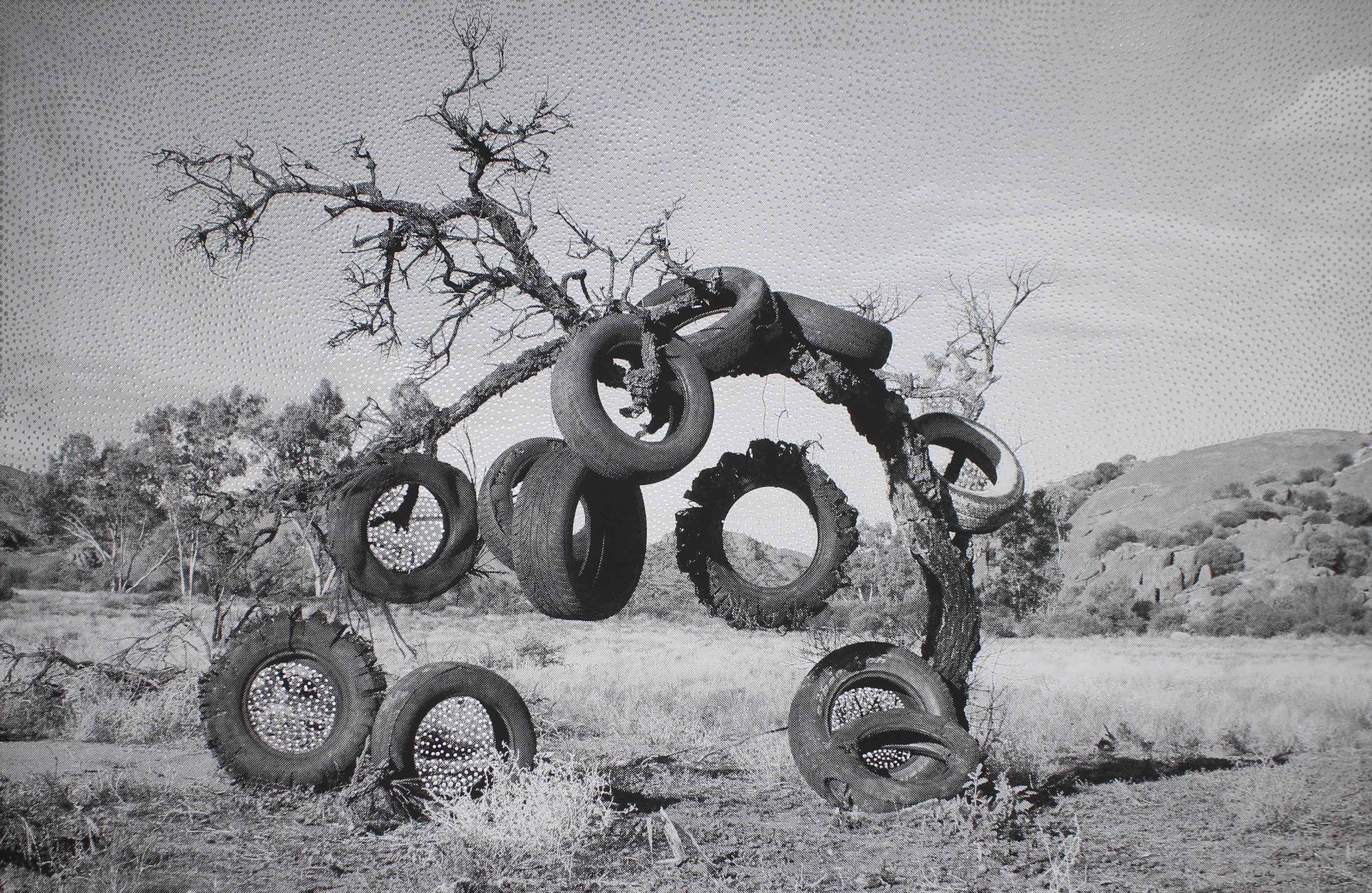 Robert Fielding Punnagka  - Punu Ananyi (travelling tree) - 140x90cm (sold)