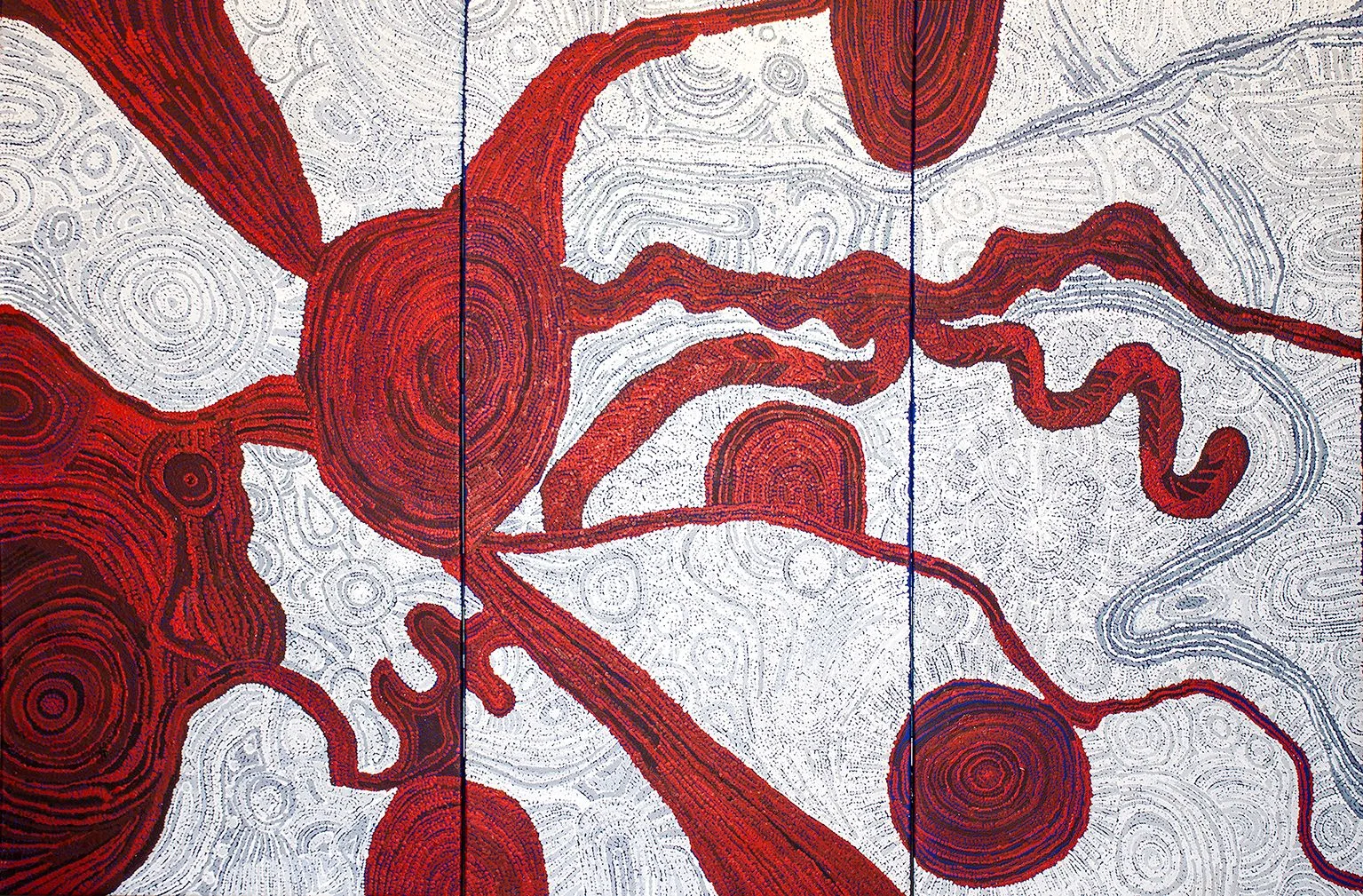 Betty Kuntiwa Pumani - Antara Tjukurpa - 225x150cm (sold)