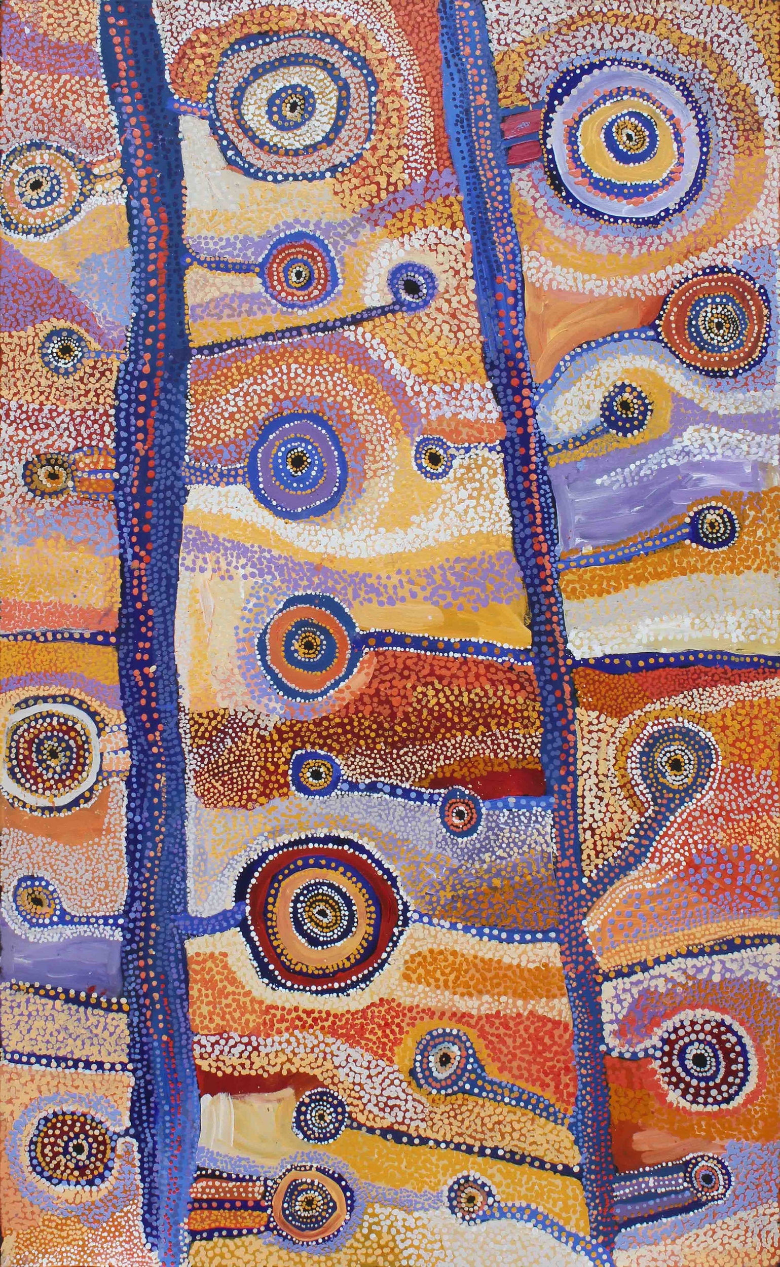 Tuppy Ngintja Goodwin  - Antara Dreaming Time - 198x121cm (sold)