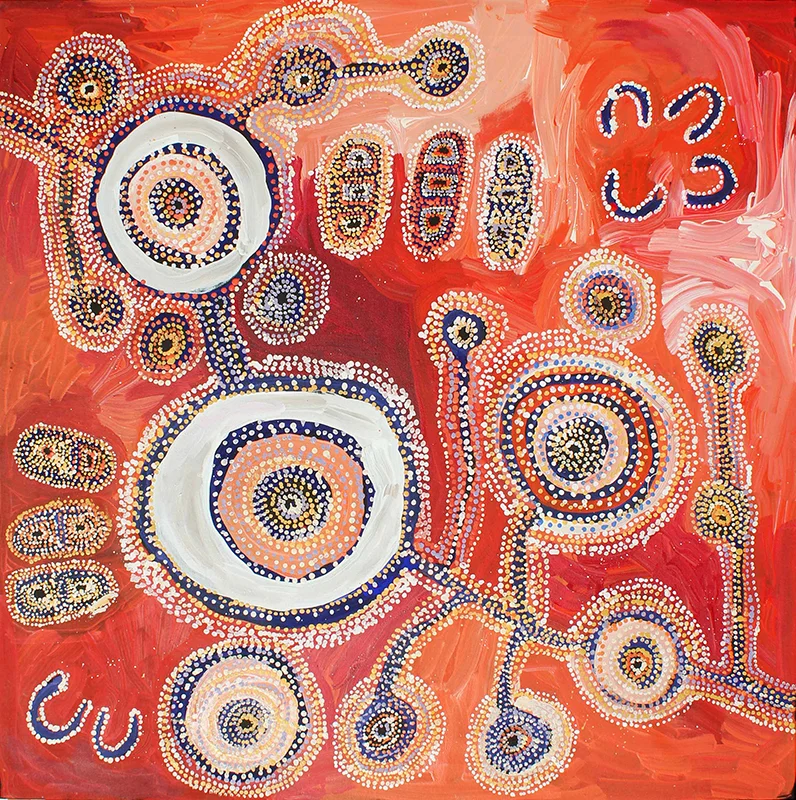 Tuppy Ngintja Goodwin  - Antara Tjukurpa - 122x122cm (sold)