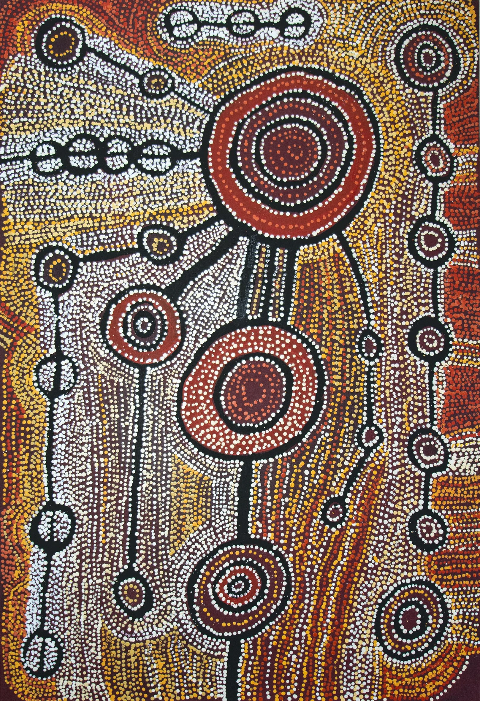 Willy Mutjantji Martin - Wanampi tjukurpa - 122x82cm (sold)