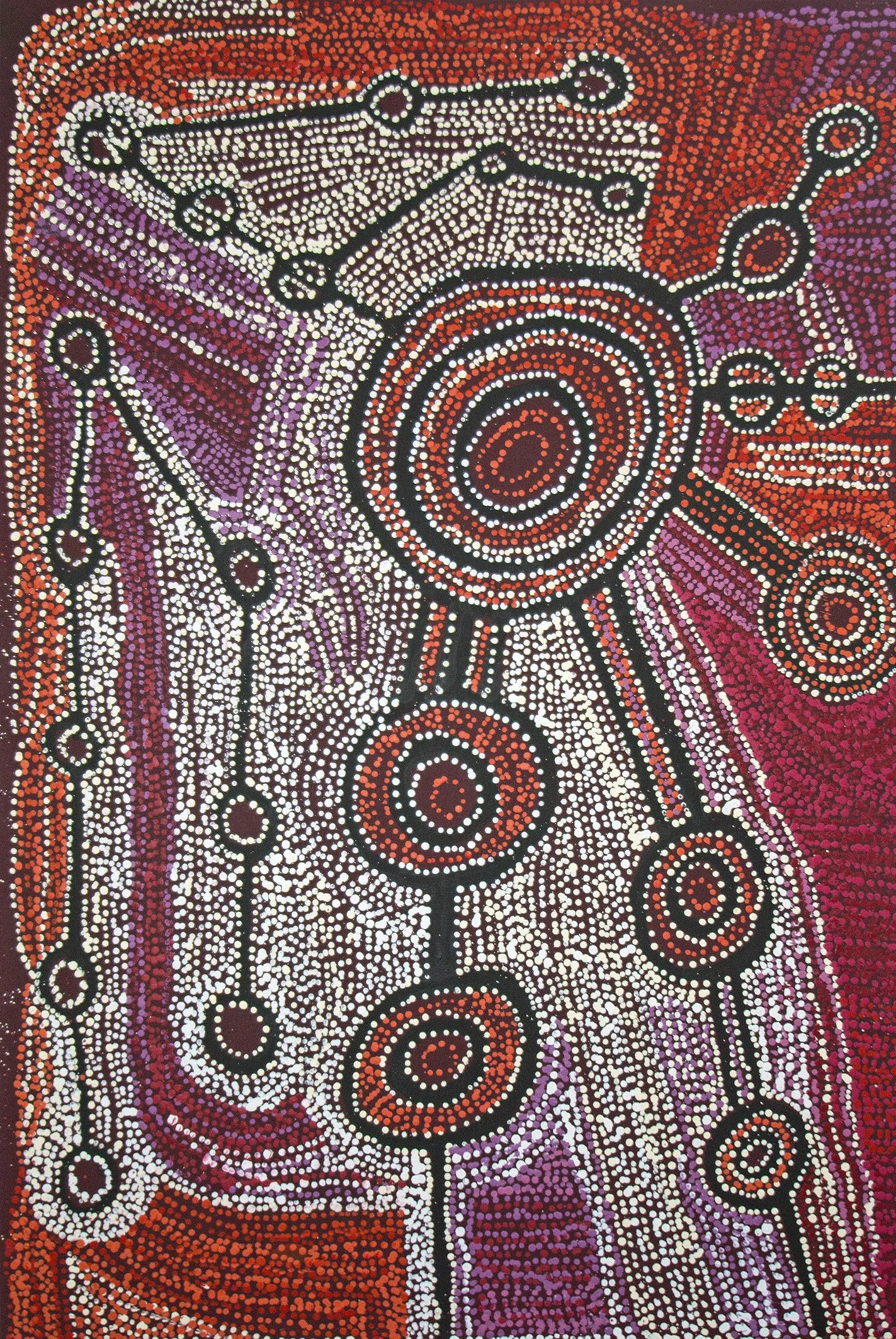 Willy Mutjantji Martin - Wanampi tjukurpa - 120x80cm (sold)