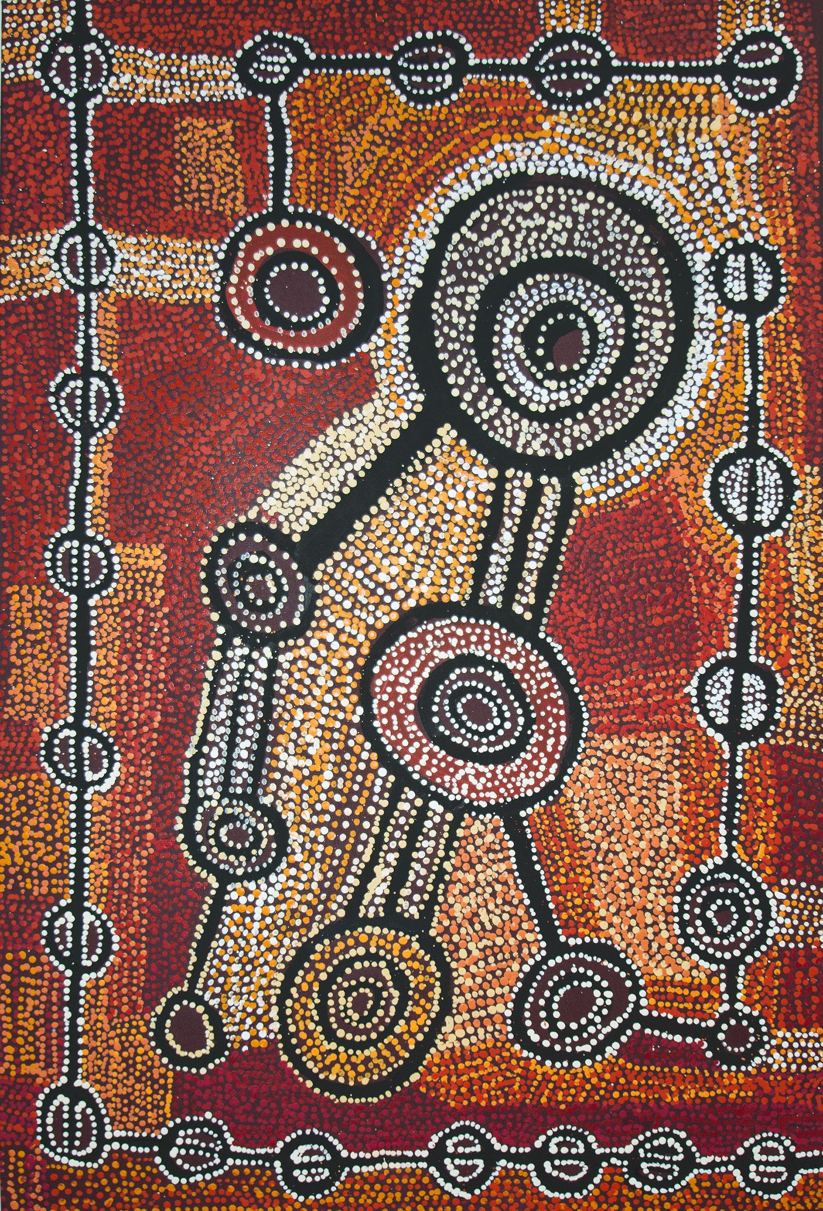 Willy Mutjantji Martin - Wanampi Tjukurpa (Dreaming) - 121x82cm (sold)