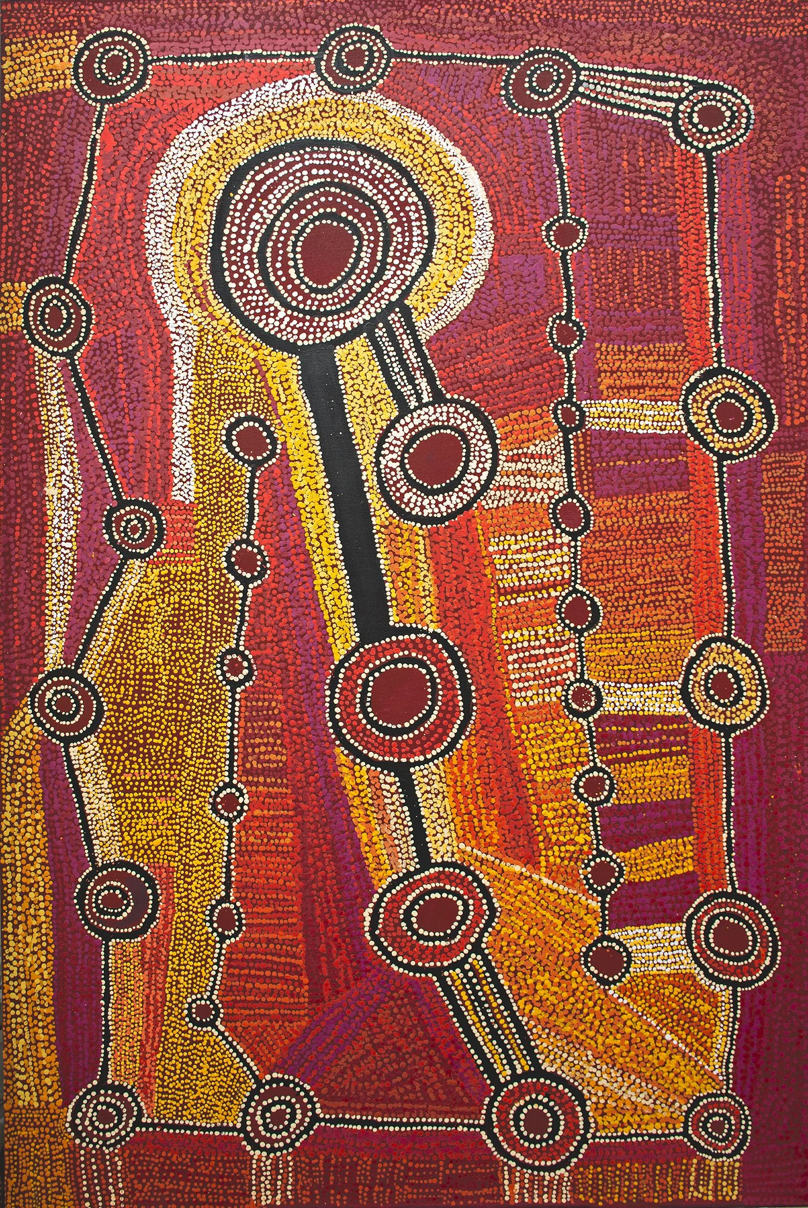 Willy Mutjantji Martin - Wanampi tjukurpa - 181x121cm (sold)
