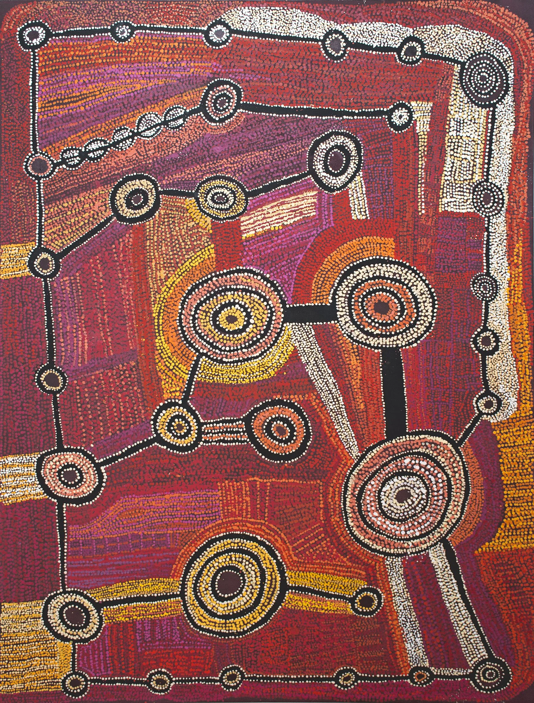 Willy Mutjantji Martin - Wanampi tjukurpa - 200x150cm