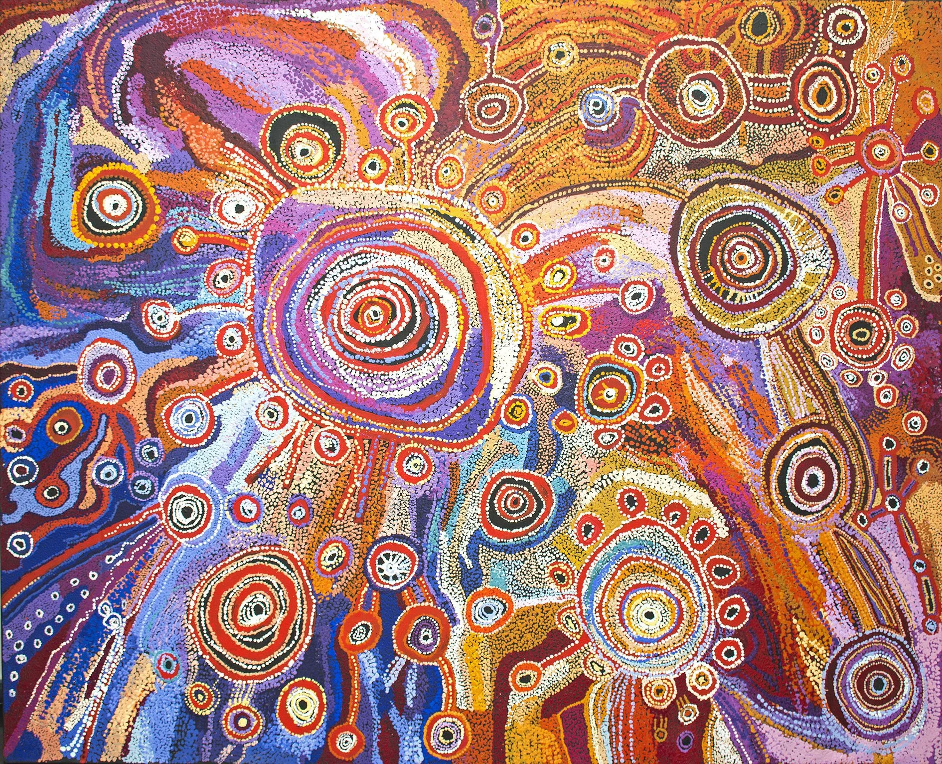 Minyma Pampa, Kungka wara Collaborative Painting - 240x200 cm (sold)