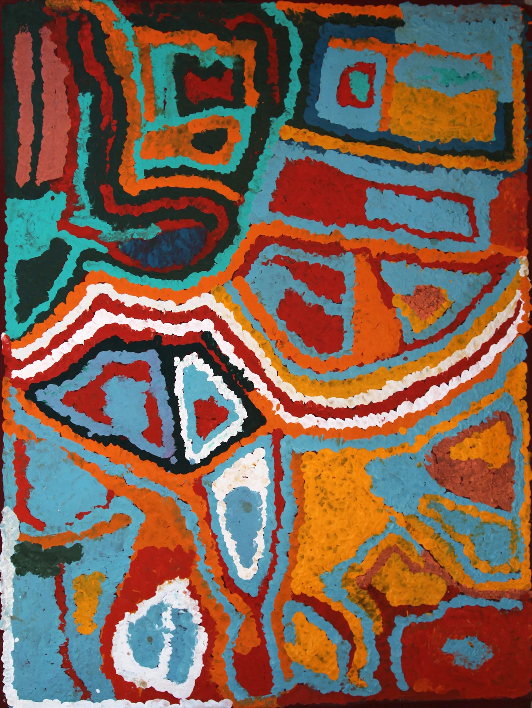 Peinture-aborigene-Mabel Wakarta - Yirajarra - 122 x 91 cm - 13-848