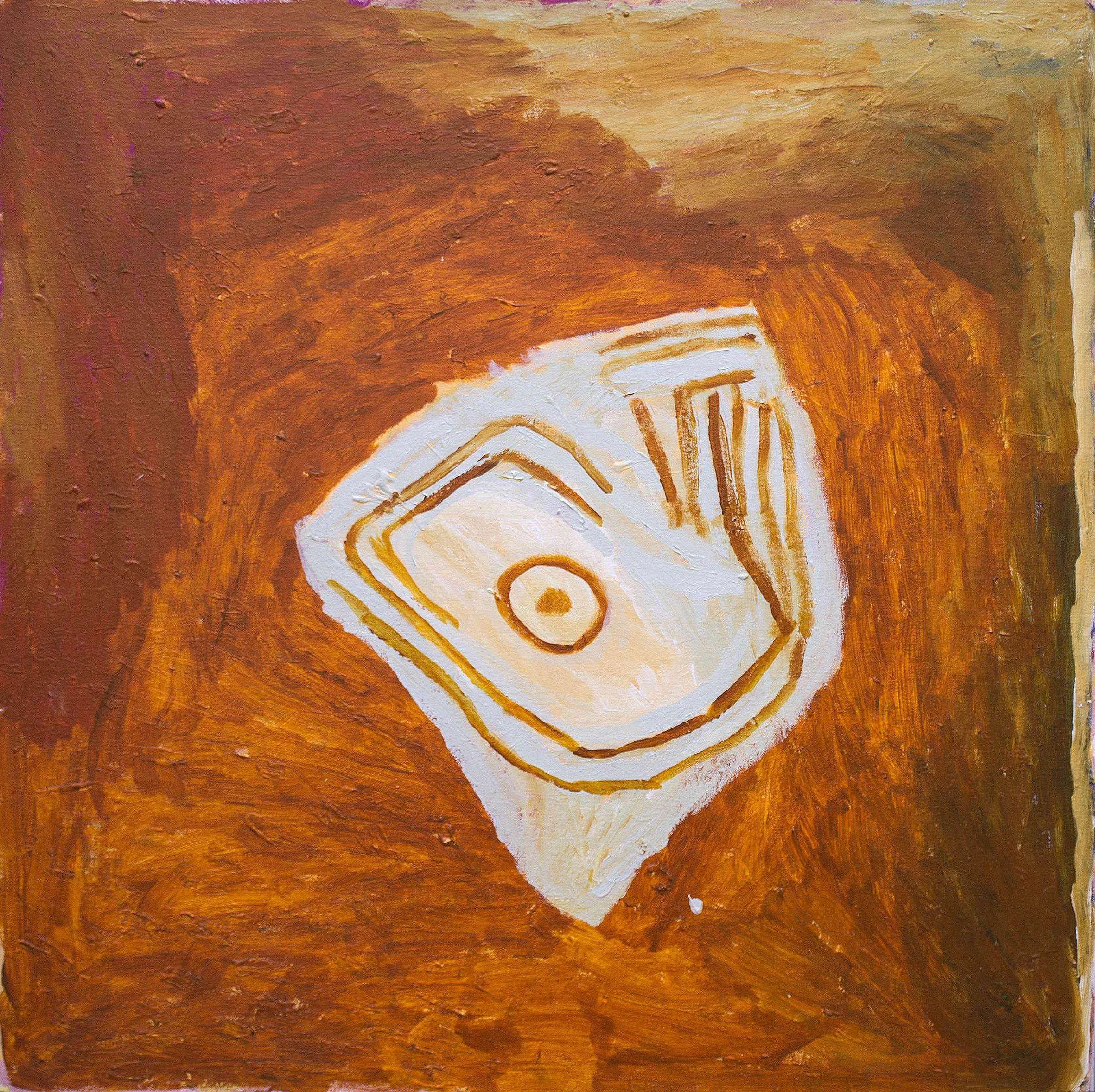 Rosie King Tarku  - Japirnka My Country - 90 x 90 cm - 344/17 (sold)