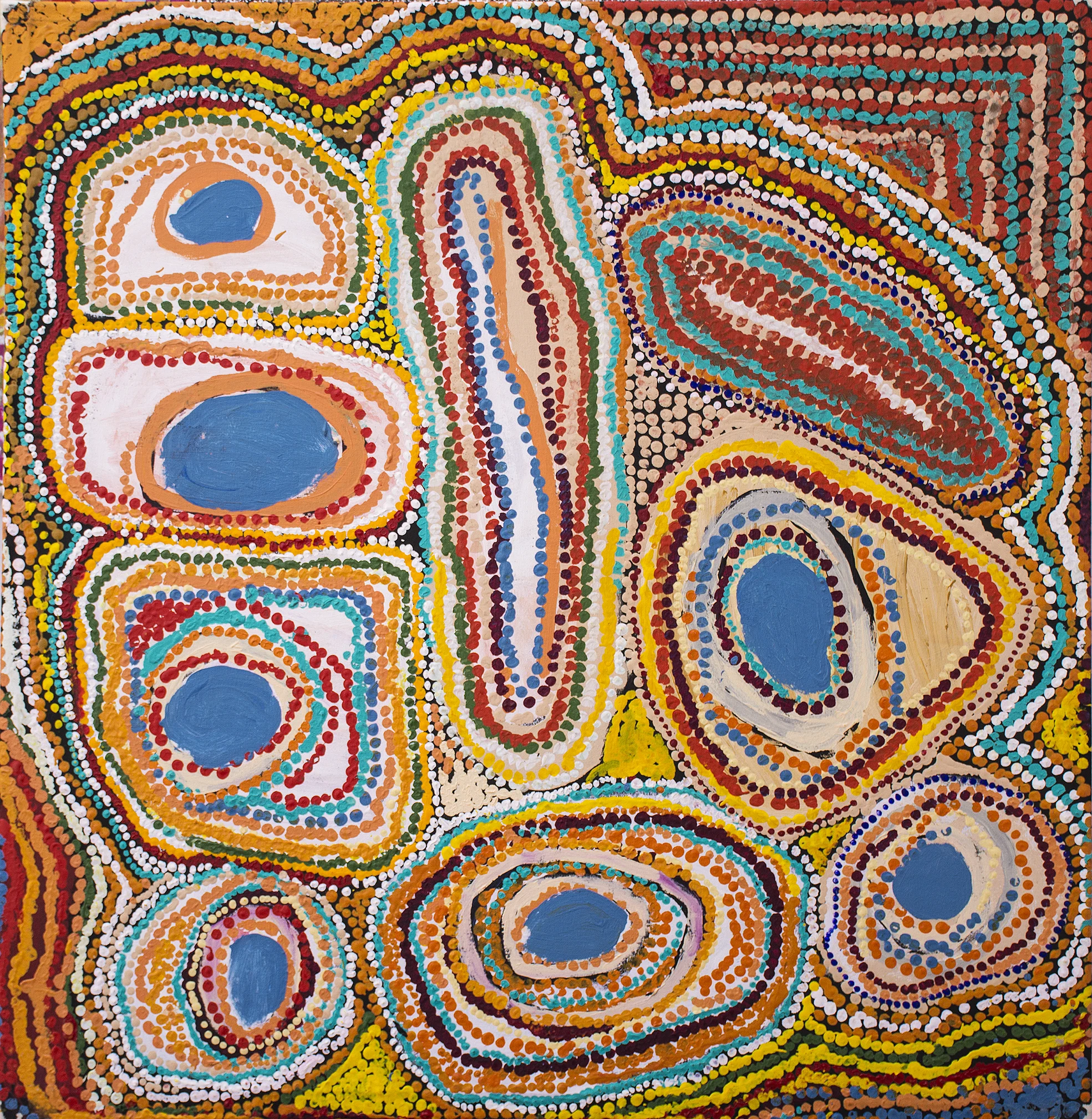 Jakayu Biljabu - Permanent waterholes - 91 x 91 cm - 08-622