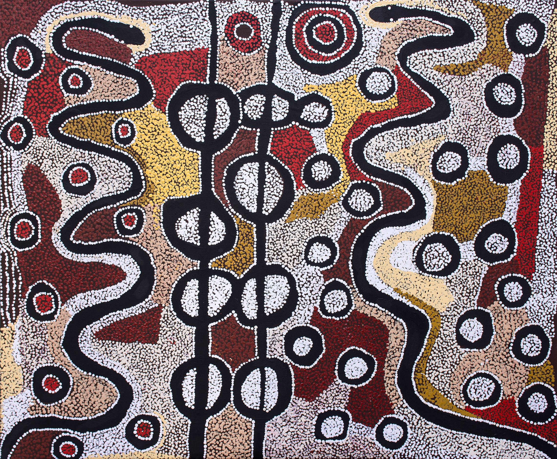 Witjiti George - Wanampi Tjukurpa - 122 x 102 cm - 18-26