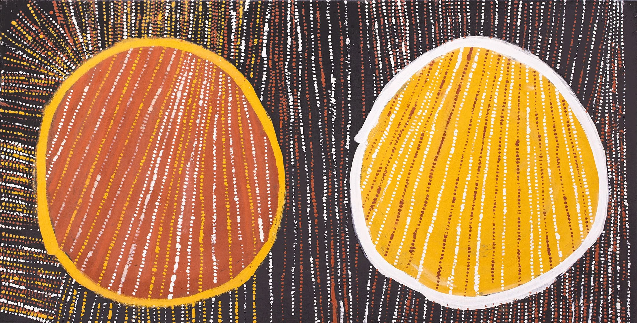 Conrad Kamilowra Tipungwuti - Kulama ceremonies - 150 x 75 cm - 132-14 (sold)