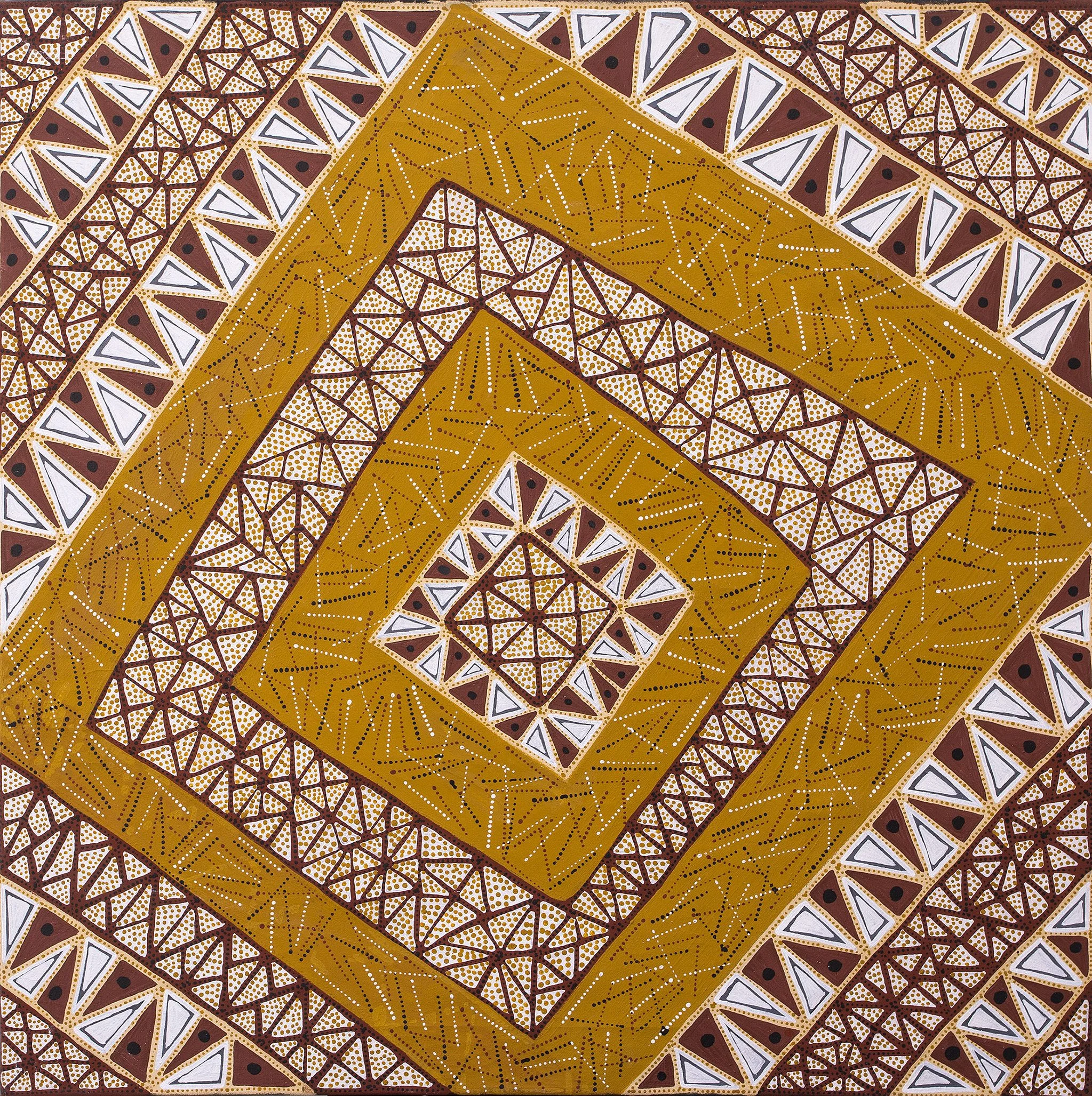 Alison Puruntatameri - Jilamara Design - 100 x 100 cm - 17-207